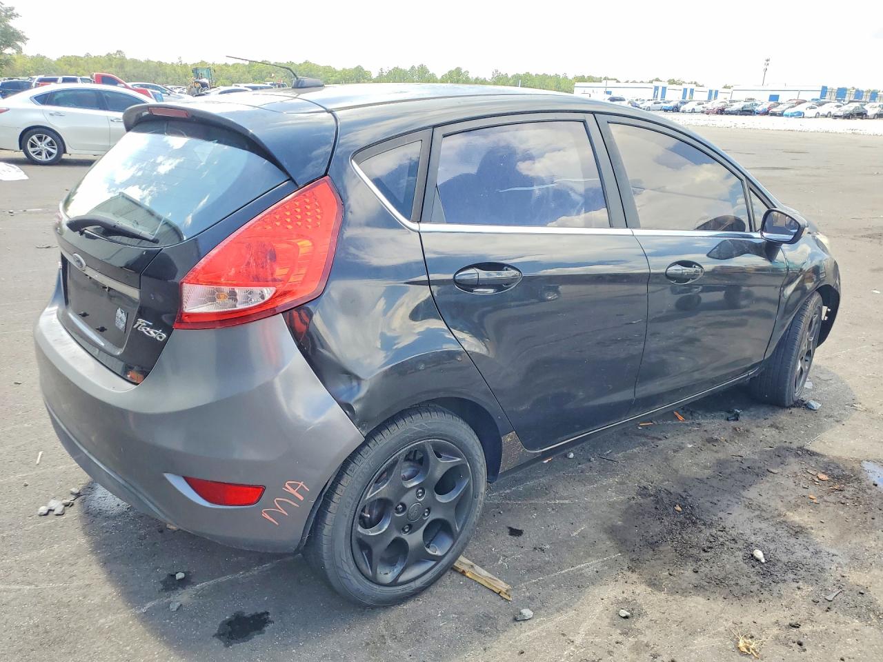 2011 Ford Fiesta Black vin: 3FADP4FJ5BM174785
