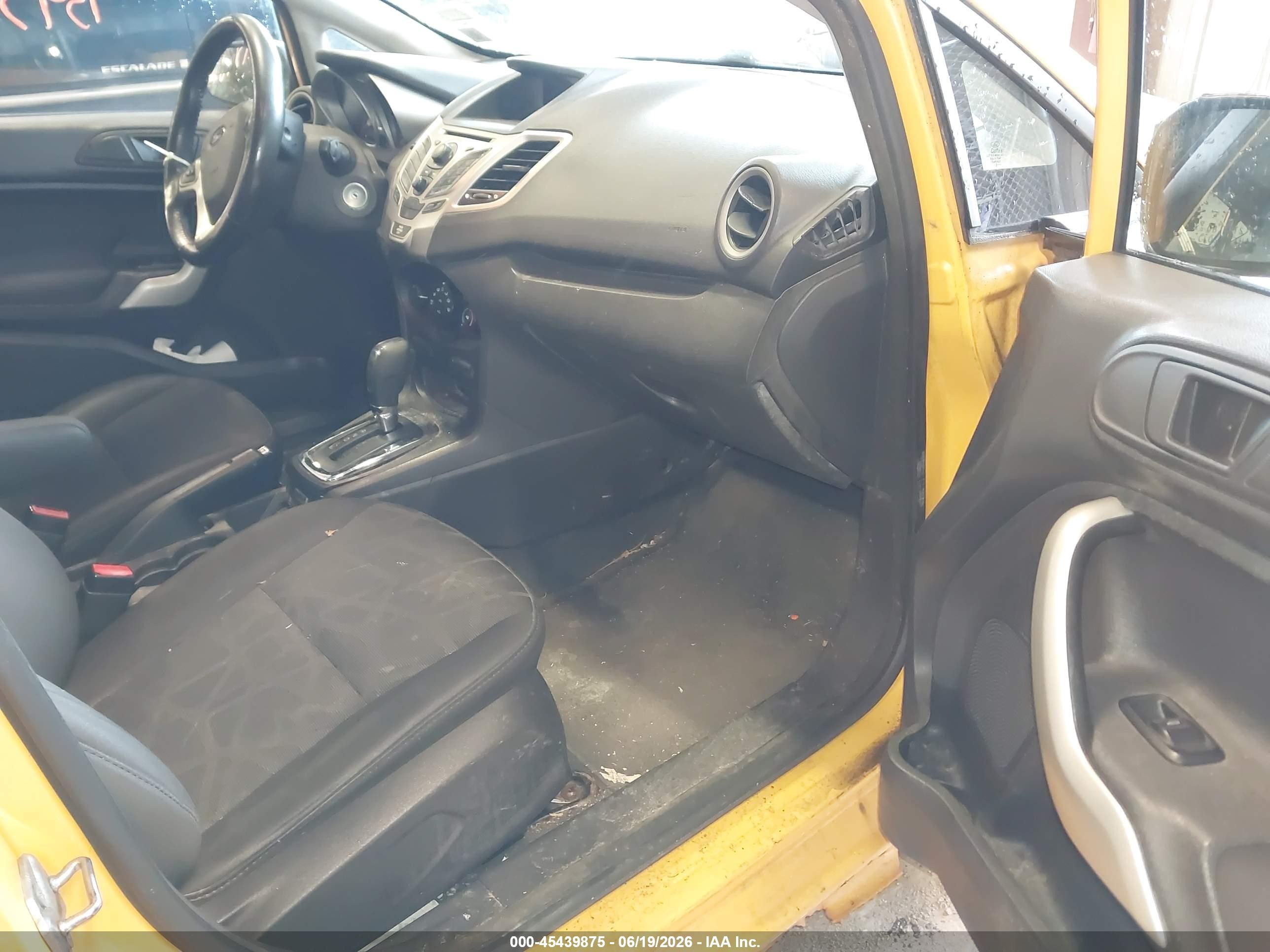 2012 Ford Fiesta Ses Yellow vin: 3FADP4FJ5CM161200