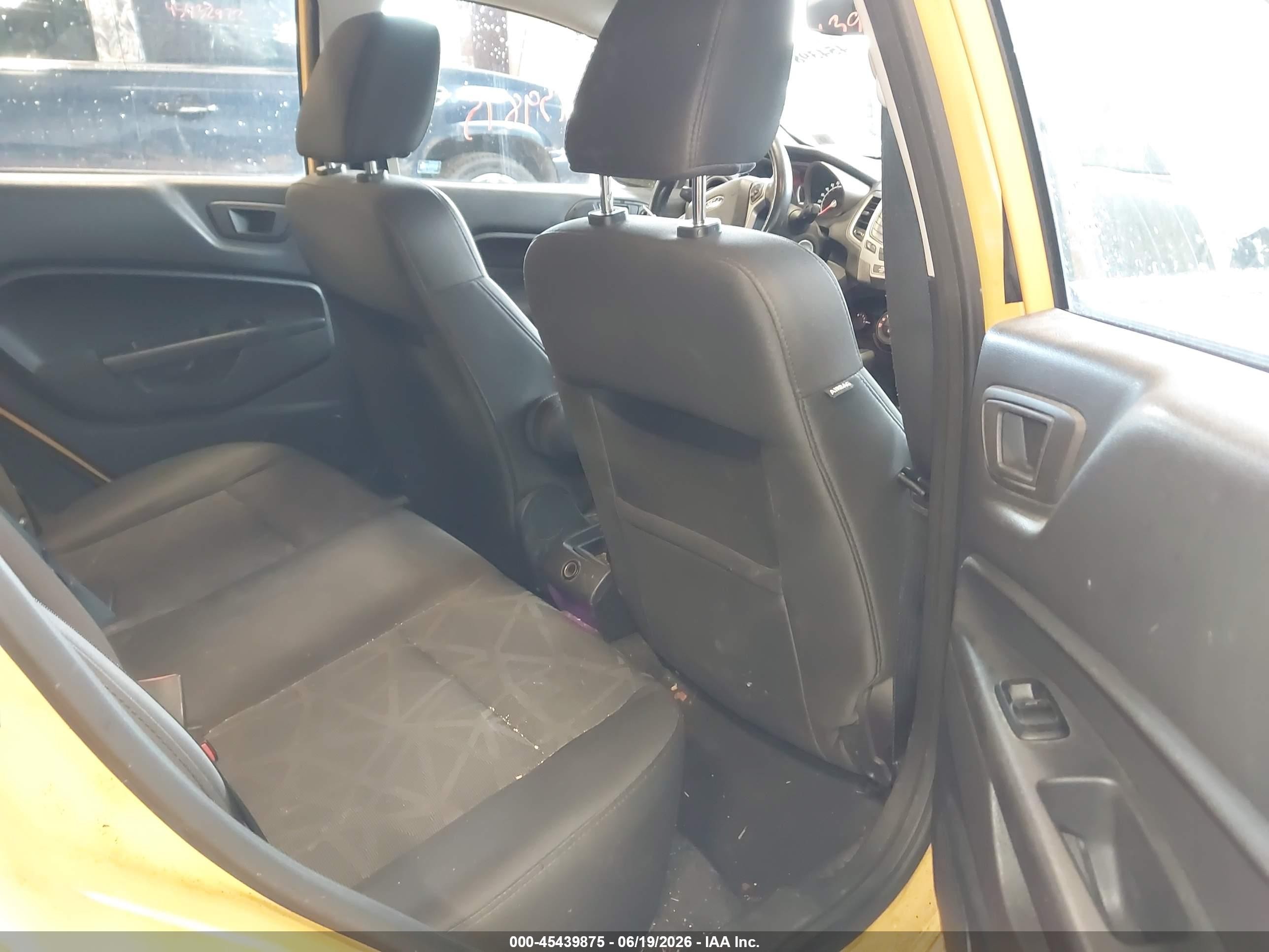 2012 Ford Fiesta Ses Yellow vin: 3FADP4FJ5CM161200