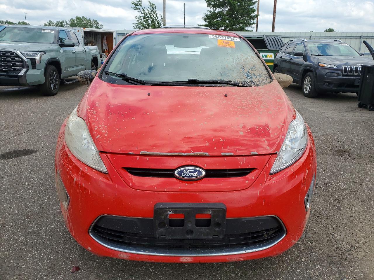 2012 Ford Fiesta Ses Red vin: 3FADP4FJ5CM196819