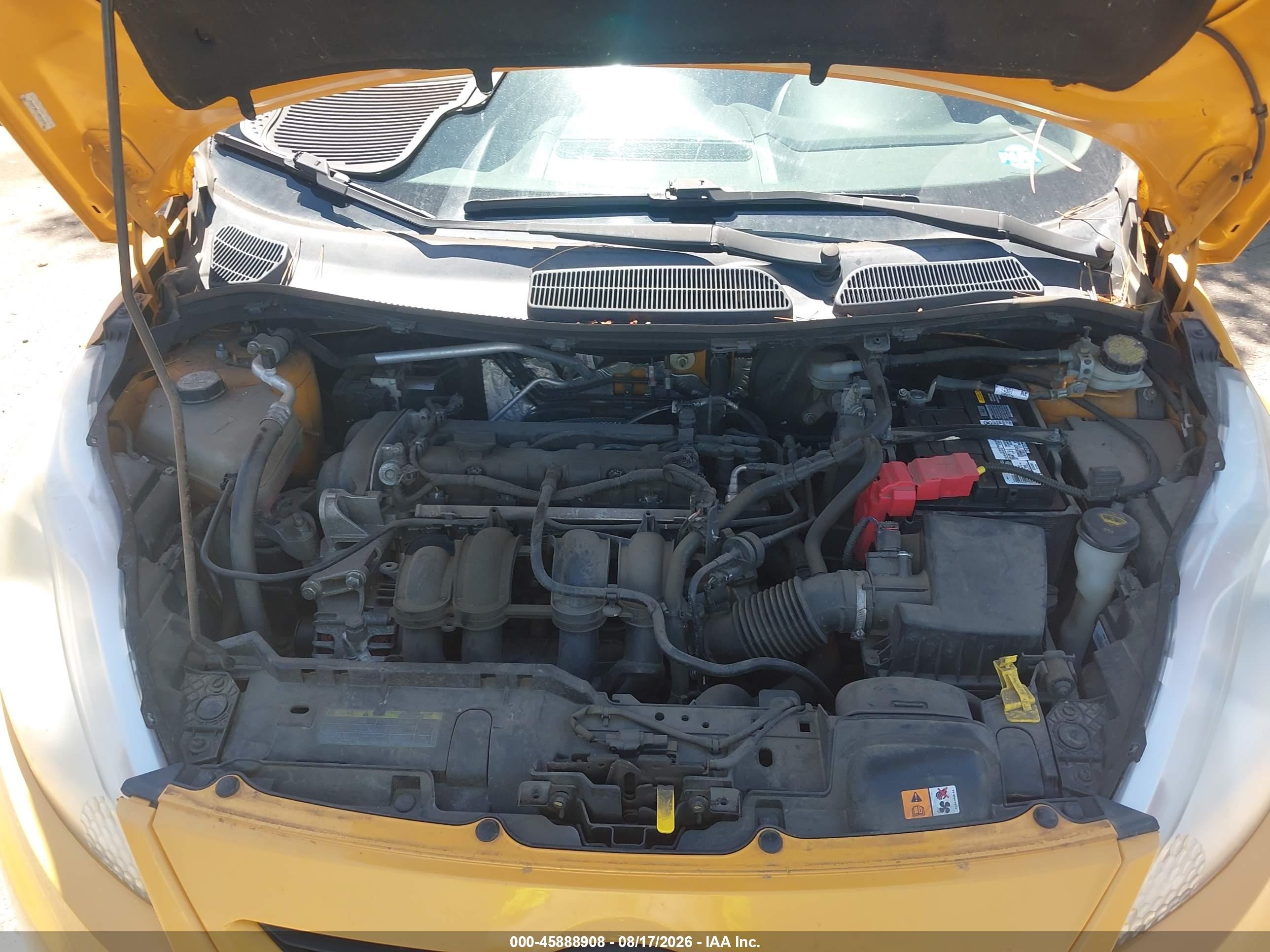 2011 Ford Fiesta Ses Yellow vin: 3FADP4FJ6BM102722