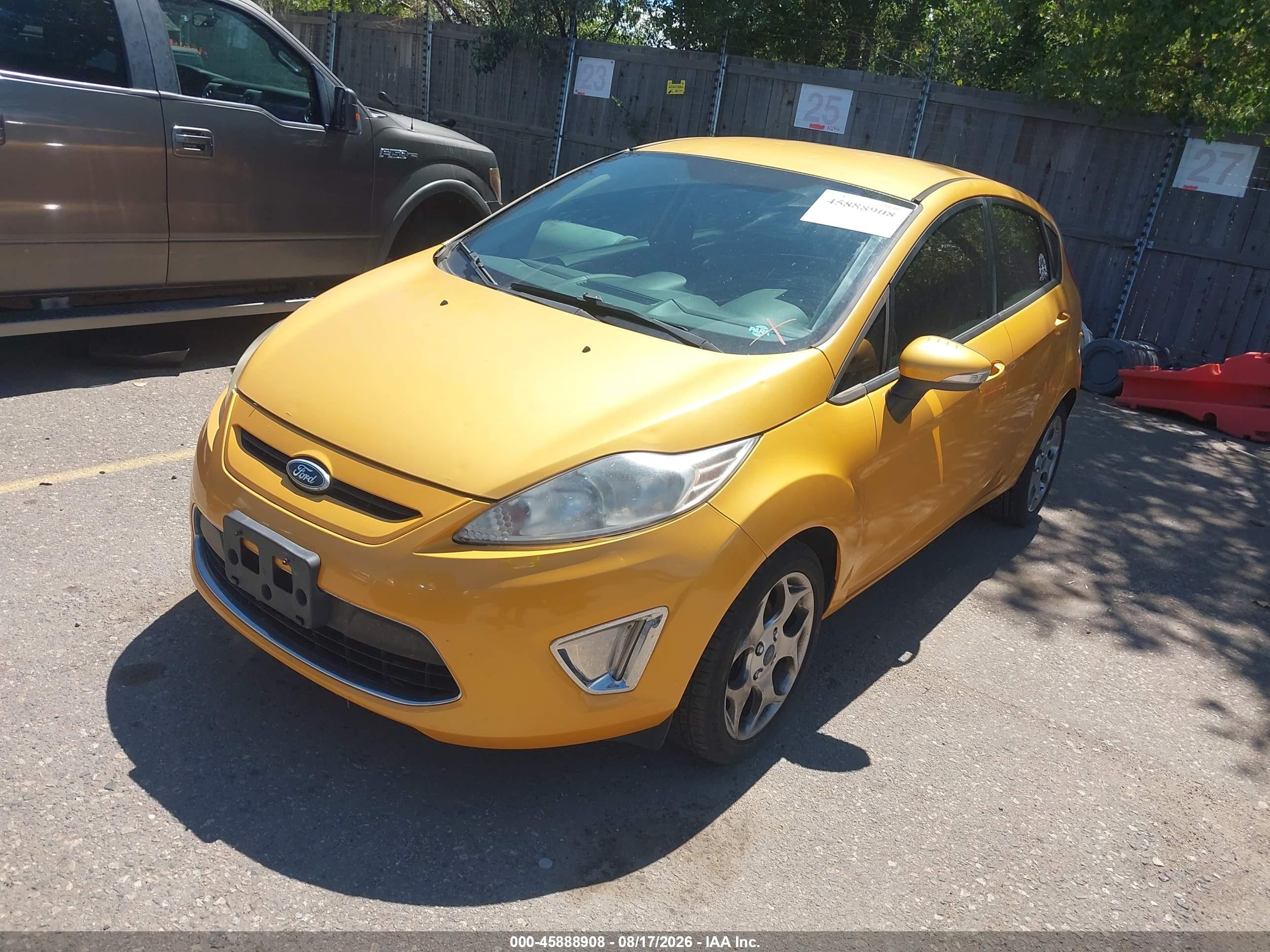 2011 Ford Fiesta Ses Yellow vin: 3FADP4FJ6BM102722
