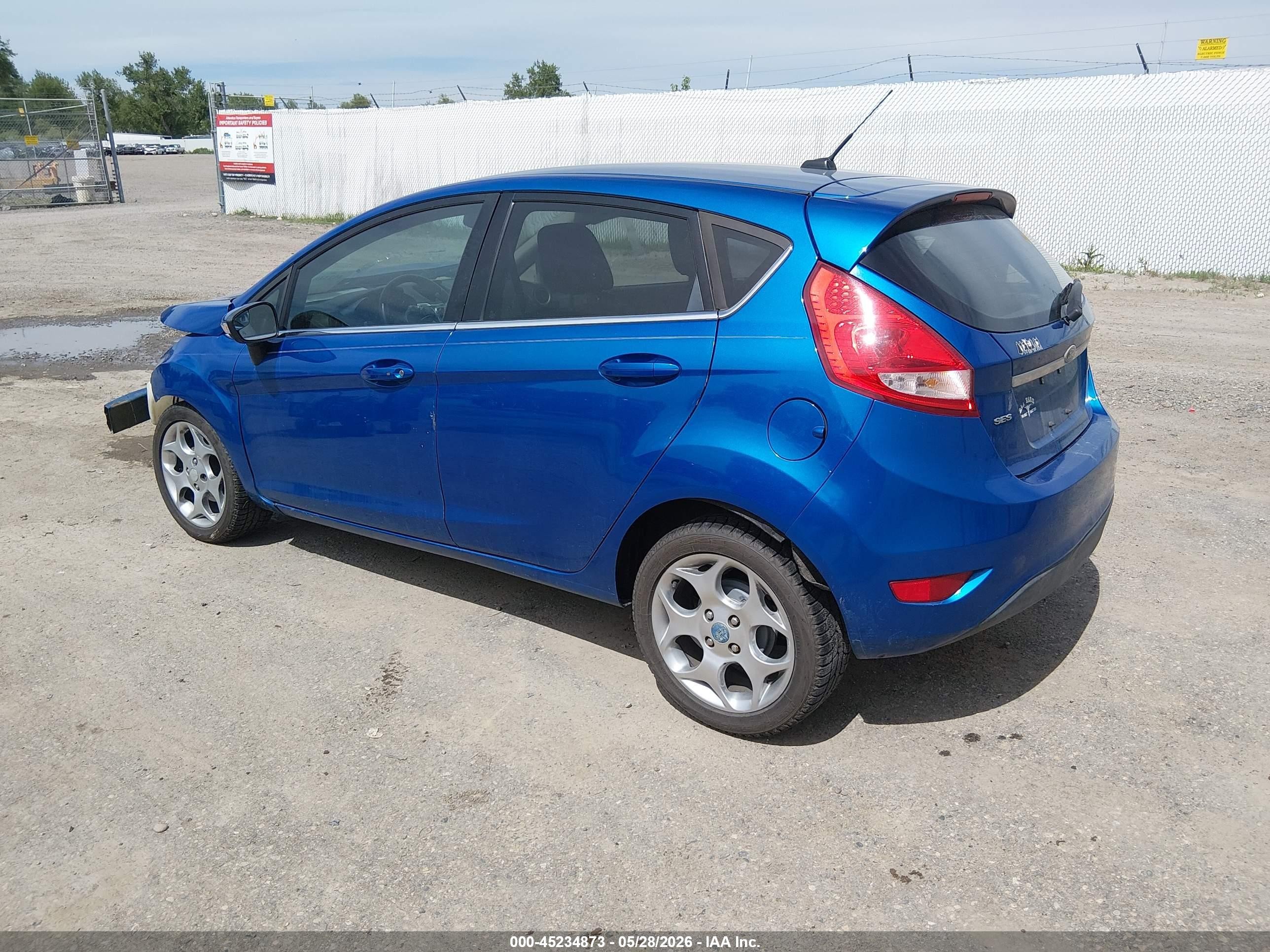 2011 Ford Fiesta Ses Blue vin: 3FADP4FJ6BM148972