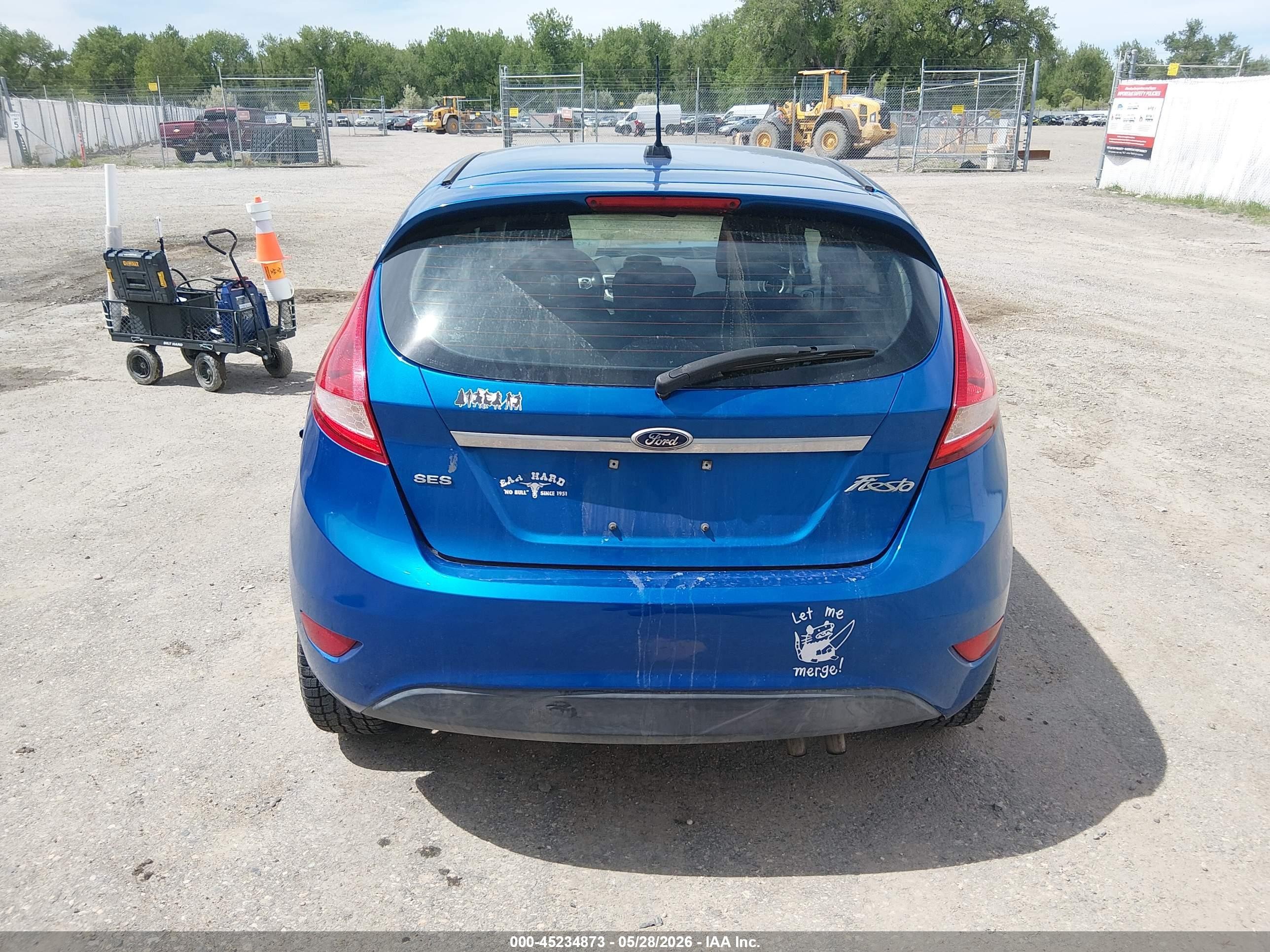 2011 Ford Fiesta Ses Blue vin: 3FADP4FJ6BM148972