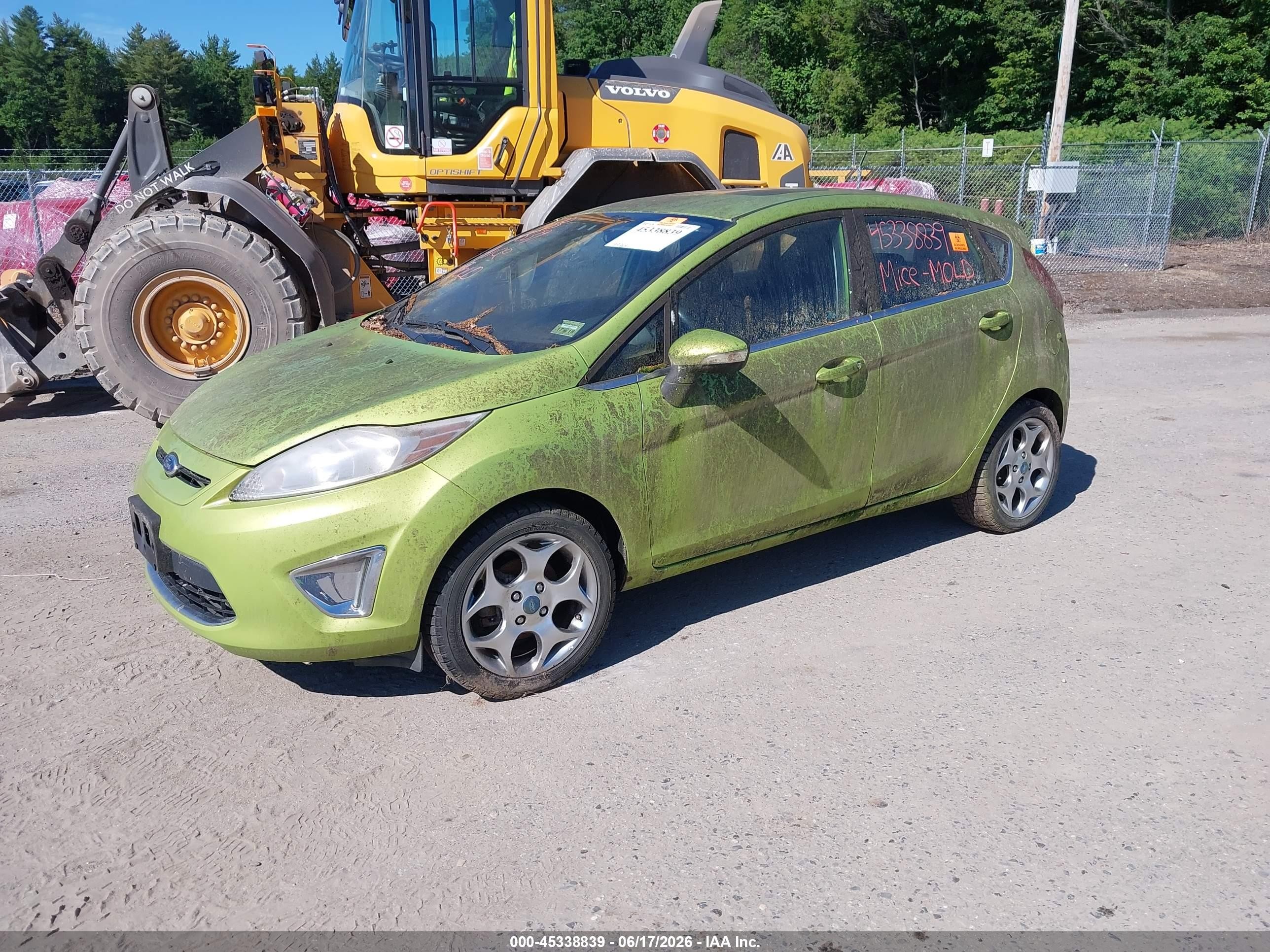 2012 Ford Fiesta Ses Green vin: 3FADP4FJ6CM104407