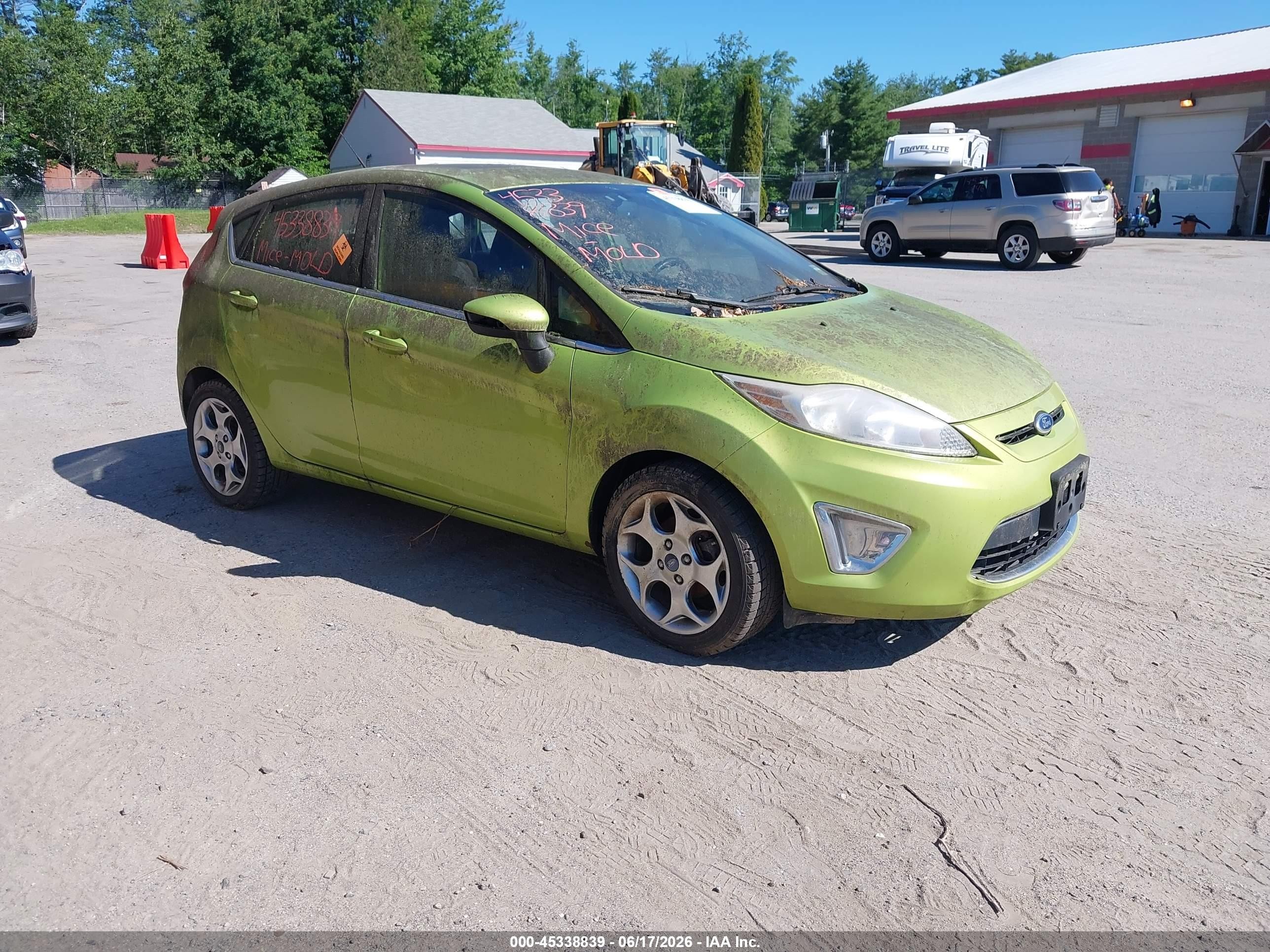 2012 Ford Fiesta Ses Green vin: 3FADP4FJ6CM104407