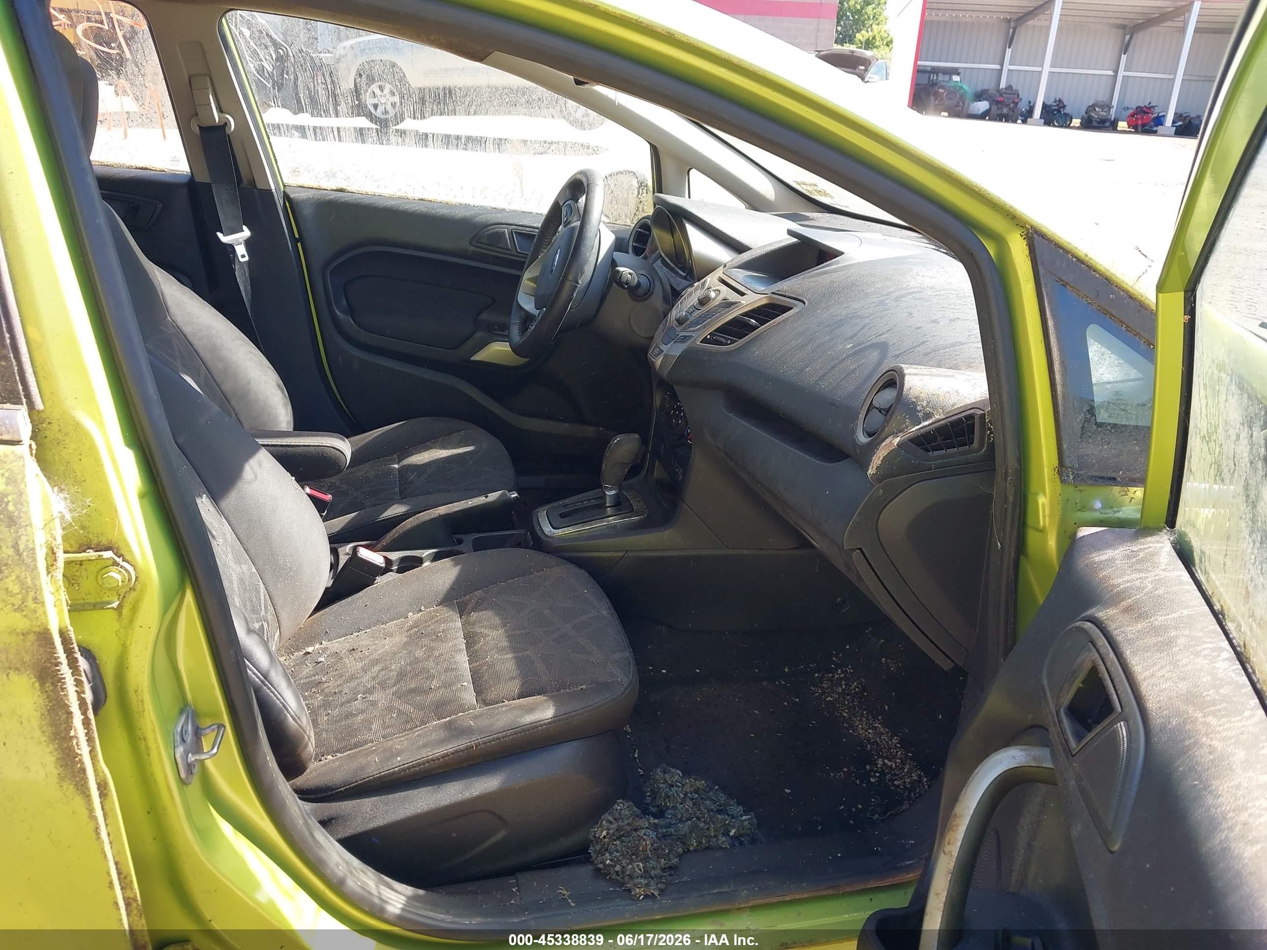 2012 Ford Fiesta Ses Green vin: 3FADP4FJ6CM104407