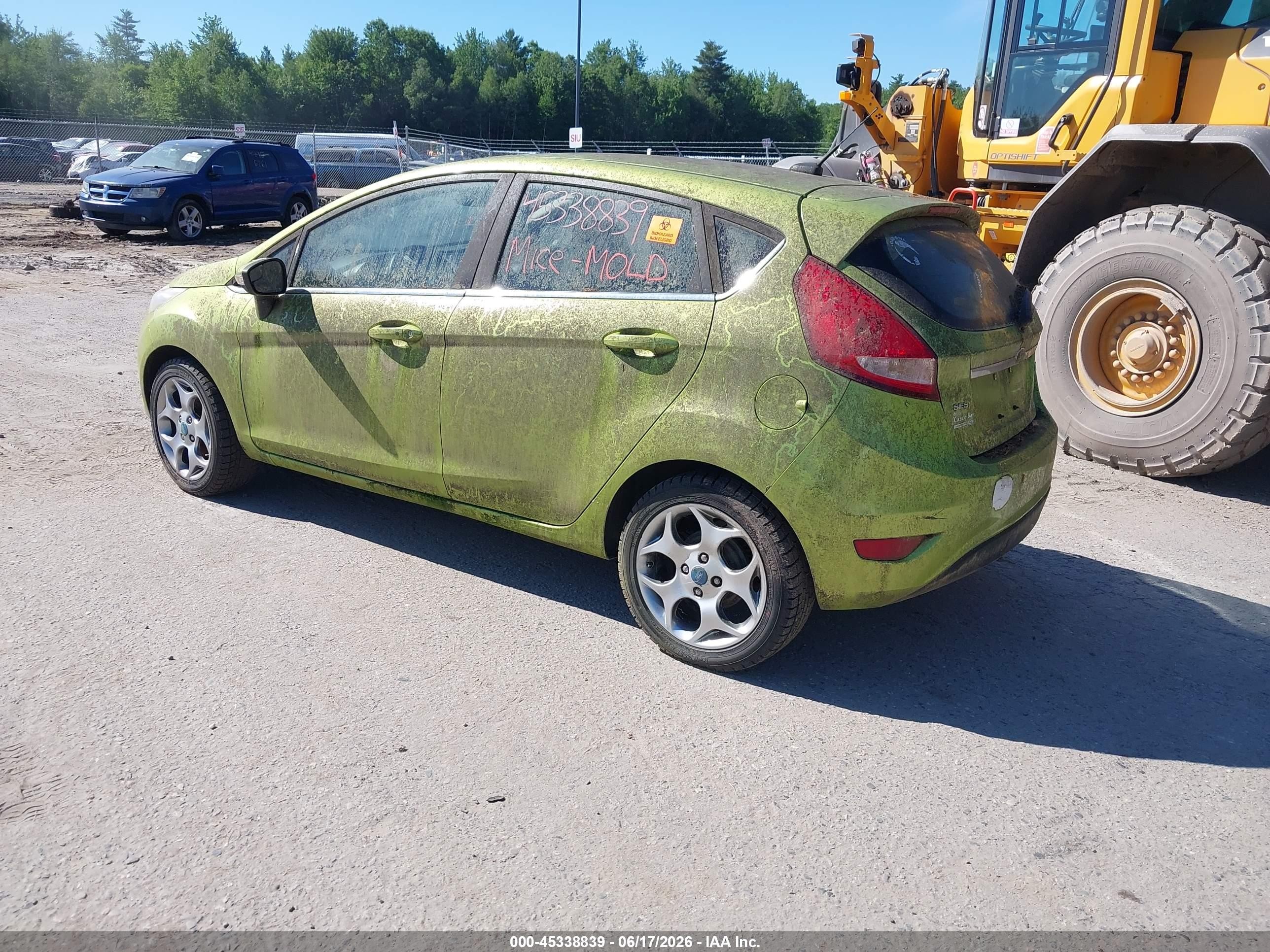 2012 Ford Fiesta Ses Green vin: 3FADP4FJ6CM104407