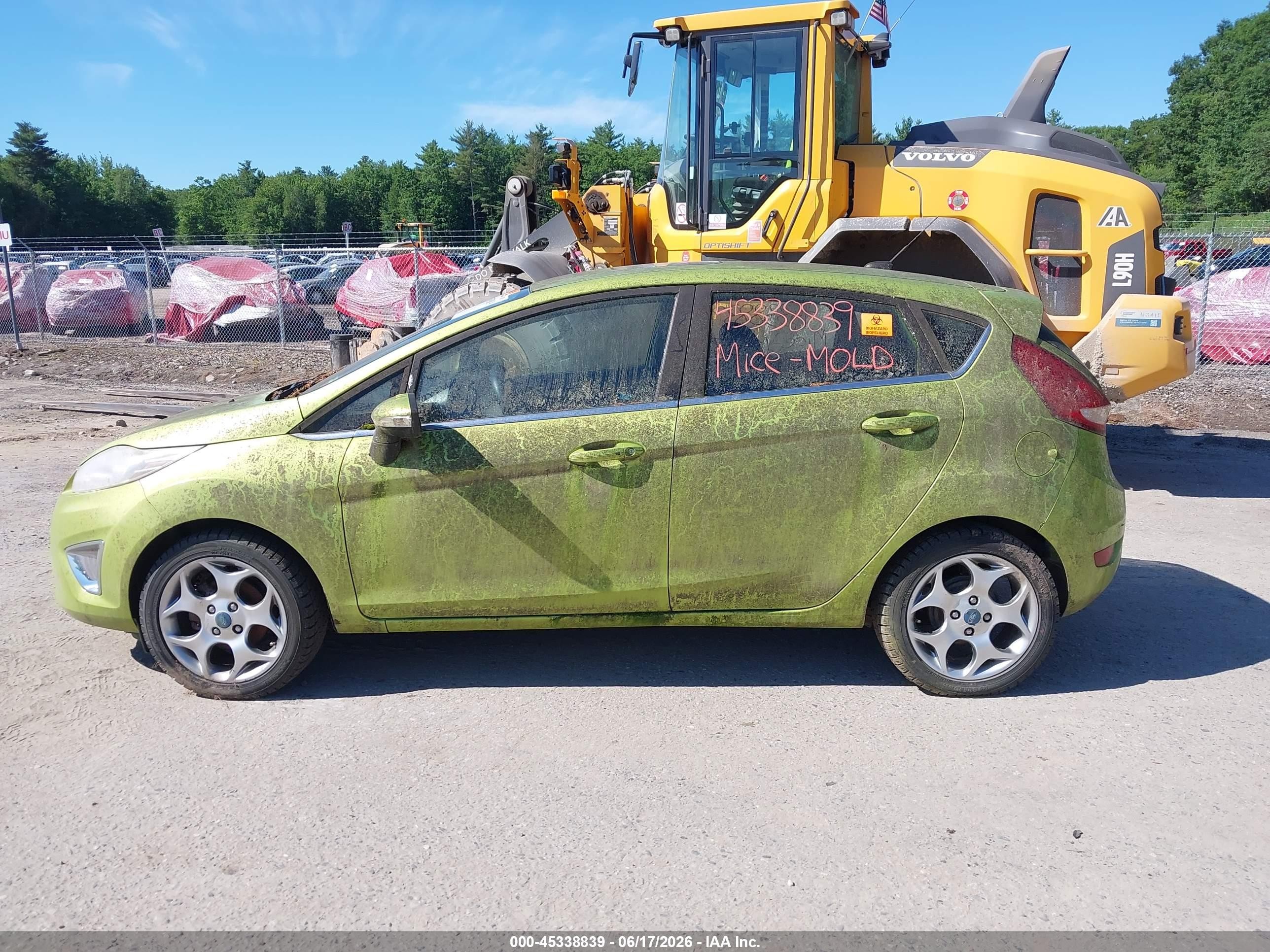 2012 Ford Fiesta Ses Green vin: 3FADP4FJ6CM104407