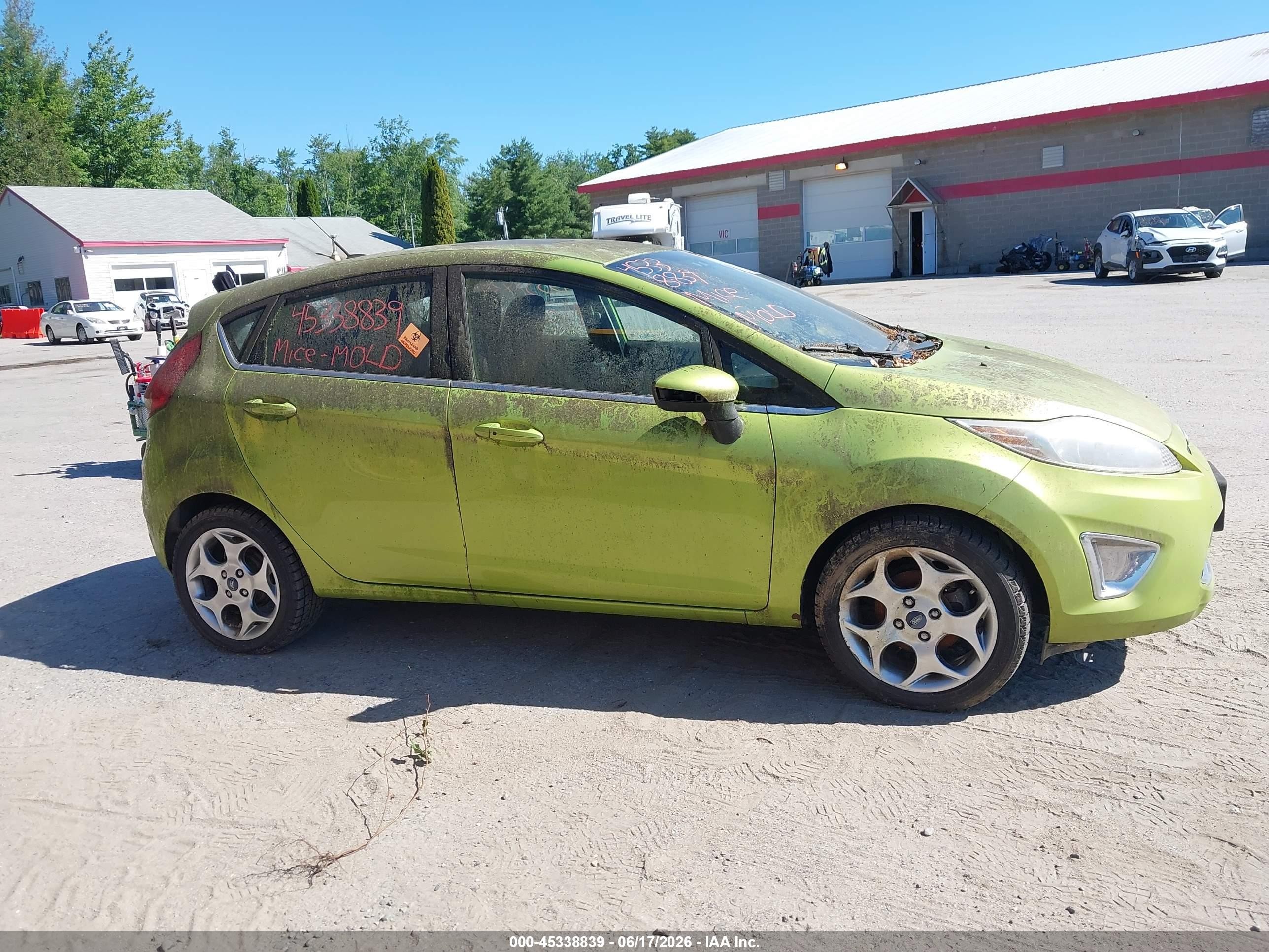 2012 Ford Fiesta Ses Green vin: 3FADP4FJ6CM104407