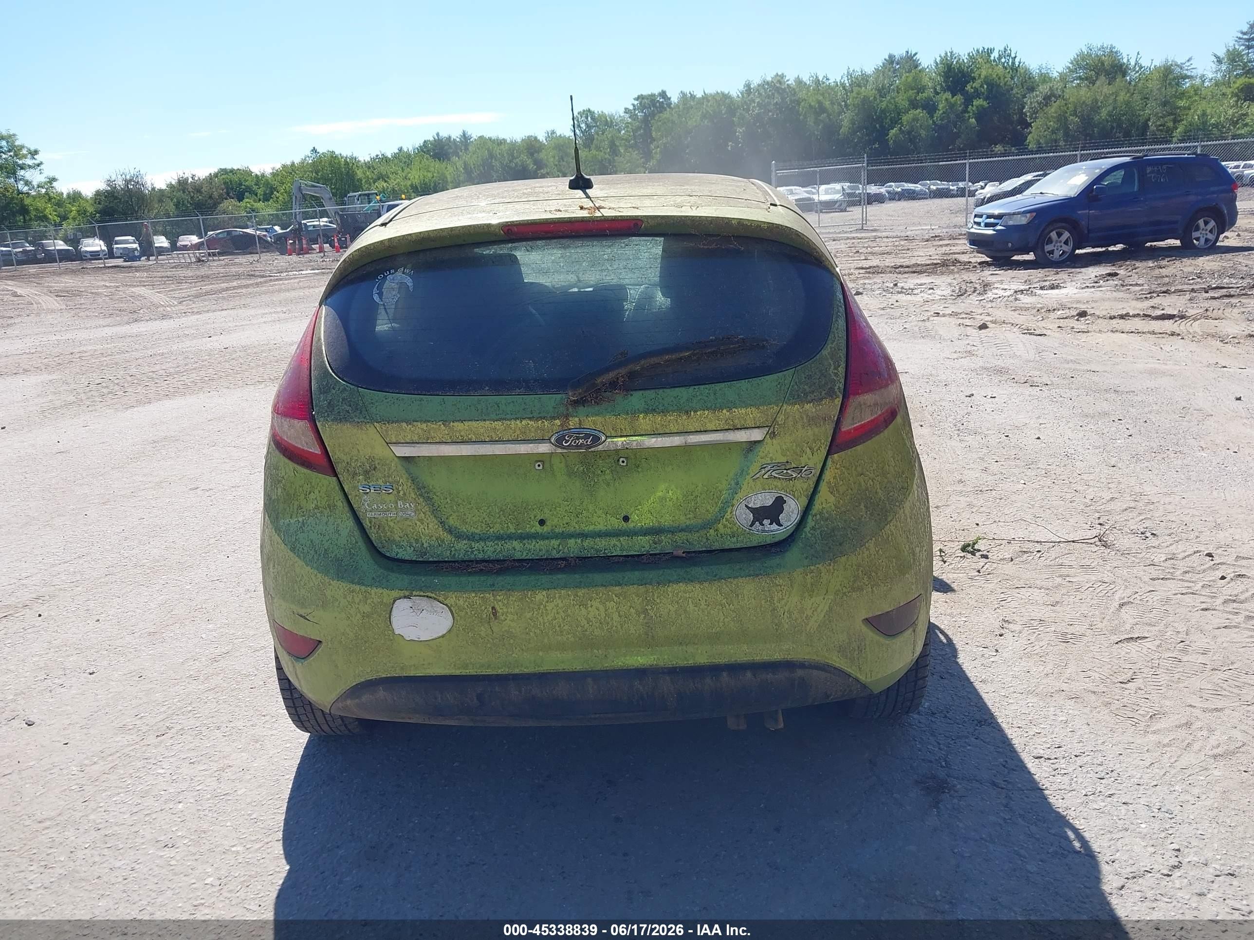 2012 Ford Fiesta Ses Green vin: 3FADP4FJ6CM104407