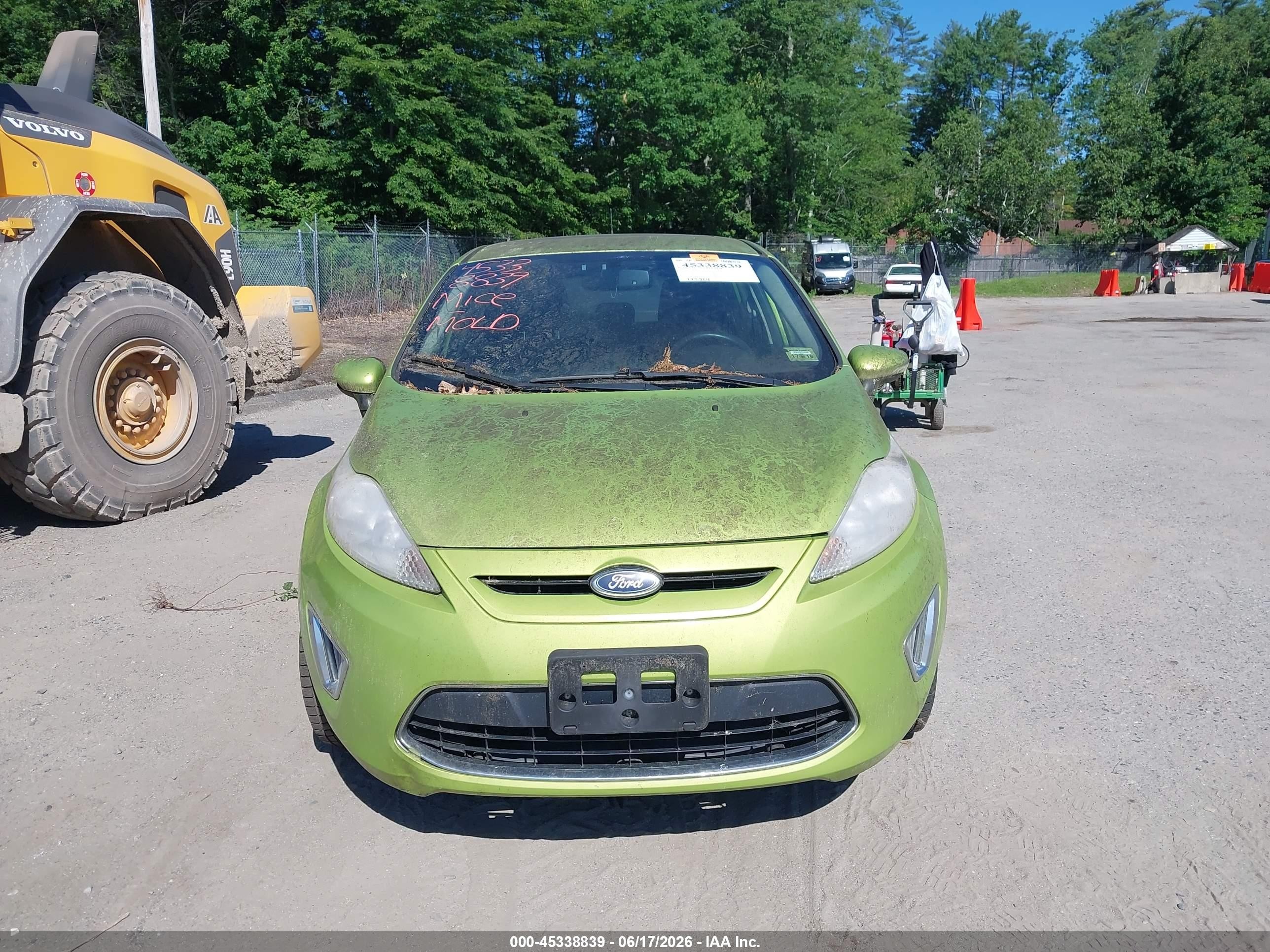 2012 Ford Fiesta Ses Green vin: 3FADP4FJ6CM104407
