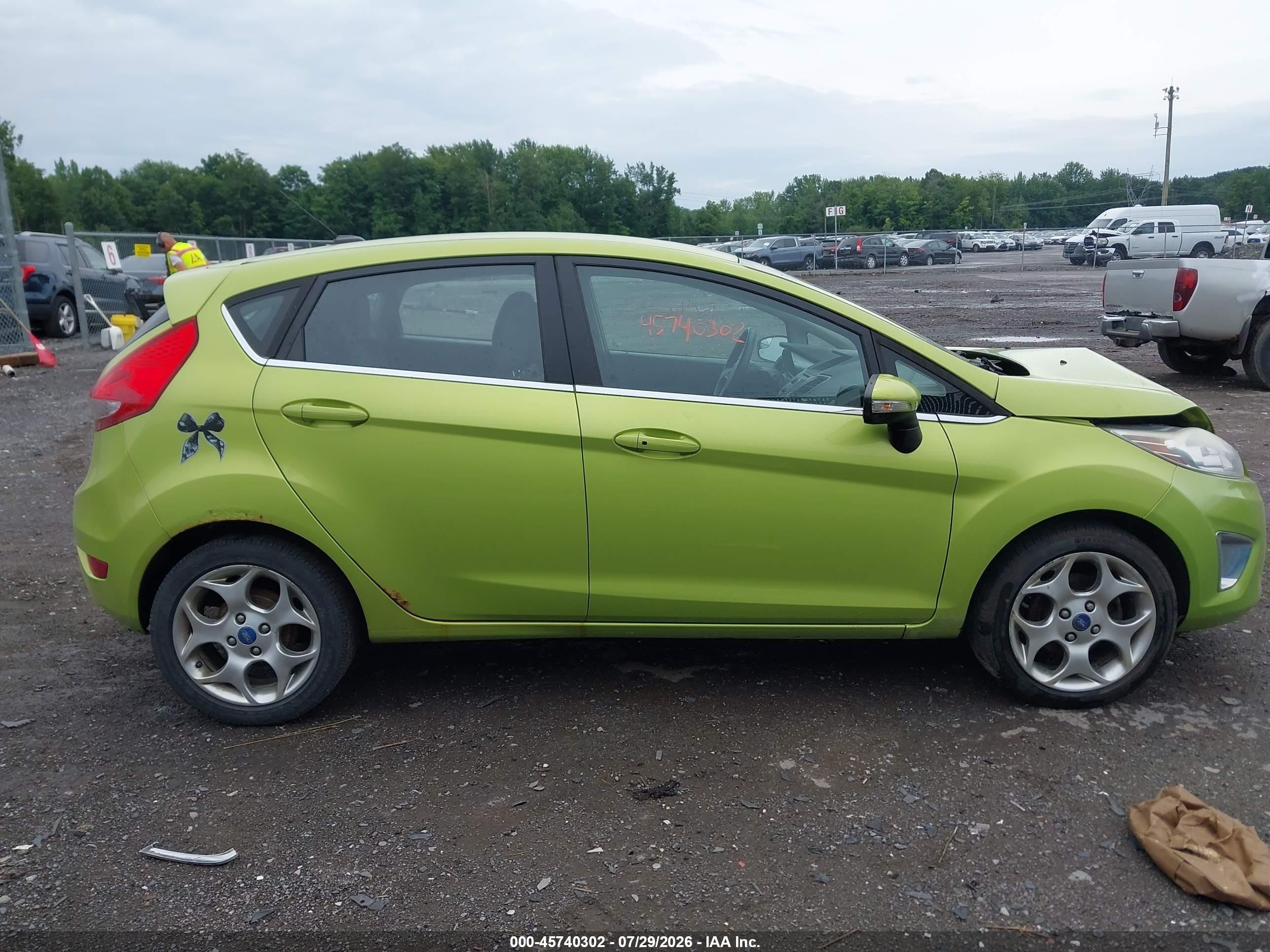 2012 Ford Fiesta Ses Green vin: 3FADP4FJ7CM117943