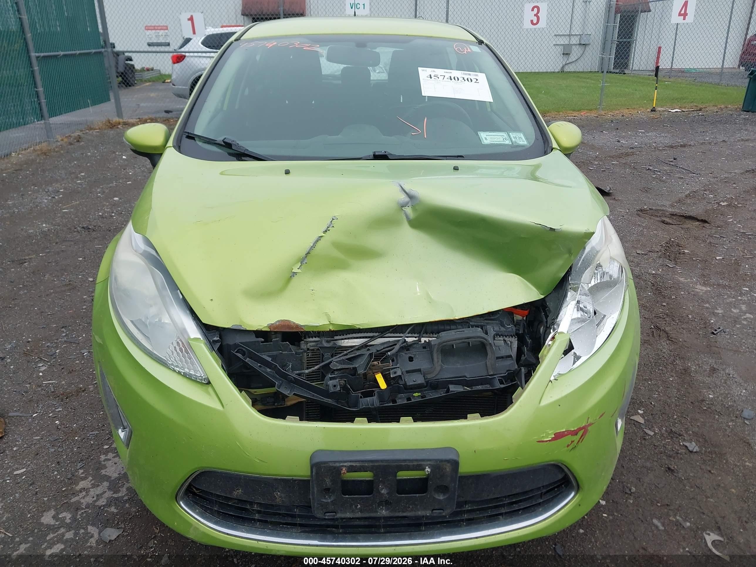 2012 Ford Fiesta Ses Green vin: 3FADP4FJ7CM117943