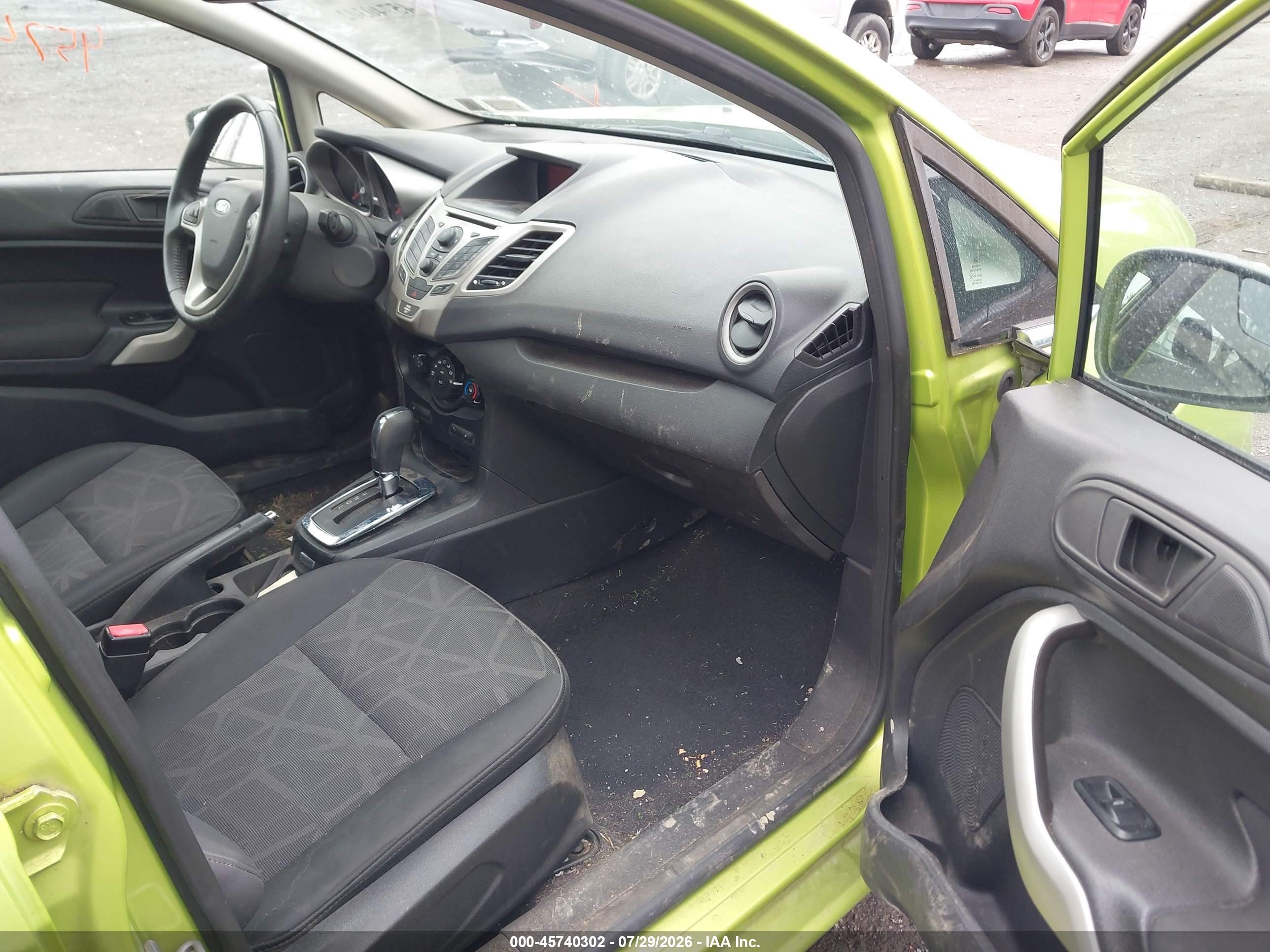 2012 Ford Fiesta Ses Green vin: 3FADP4FJ7CM117943
