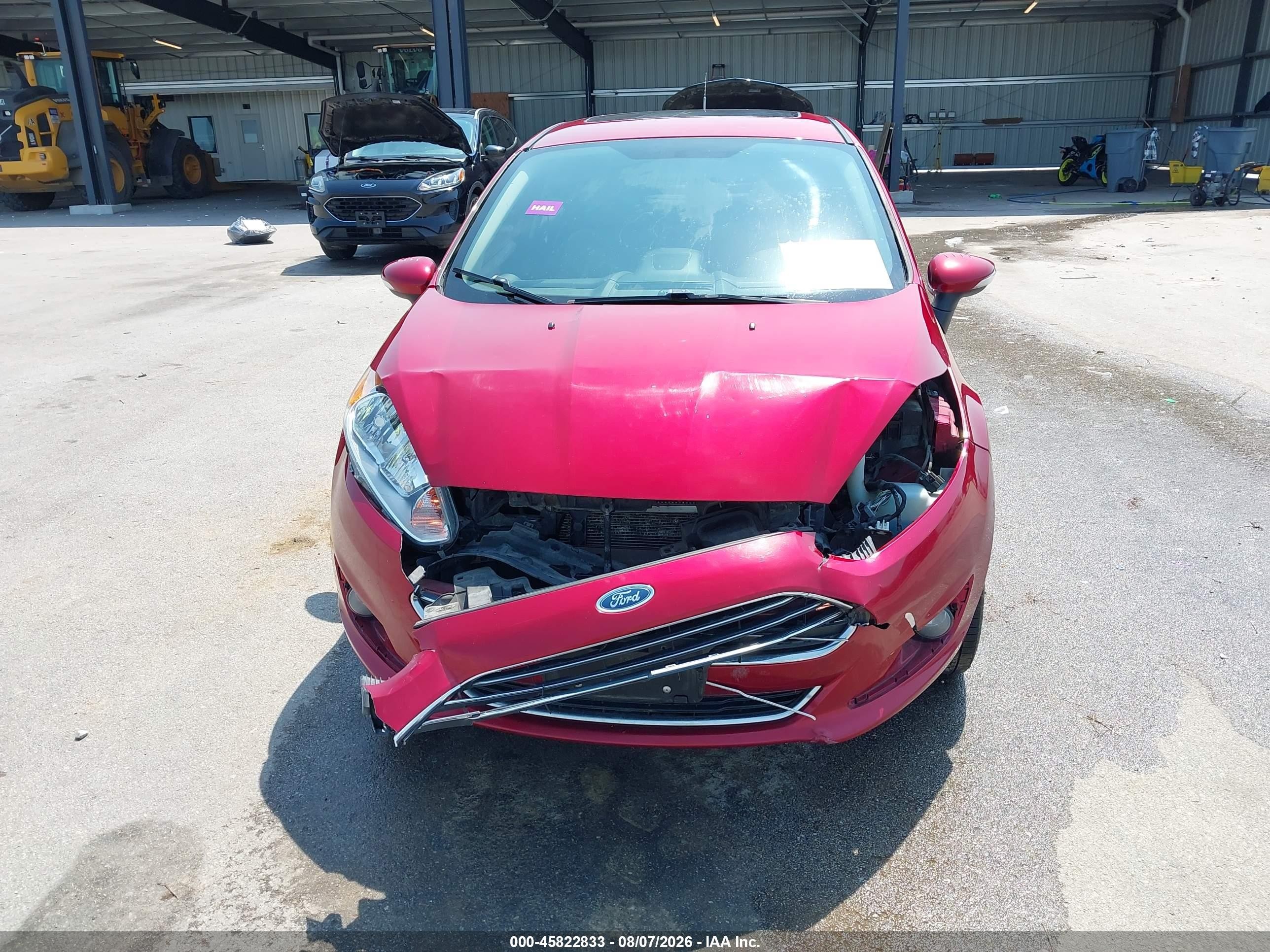 2015 Ford Fiesta Titanium Red vin: 3FADP4FJ7FM121186