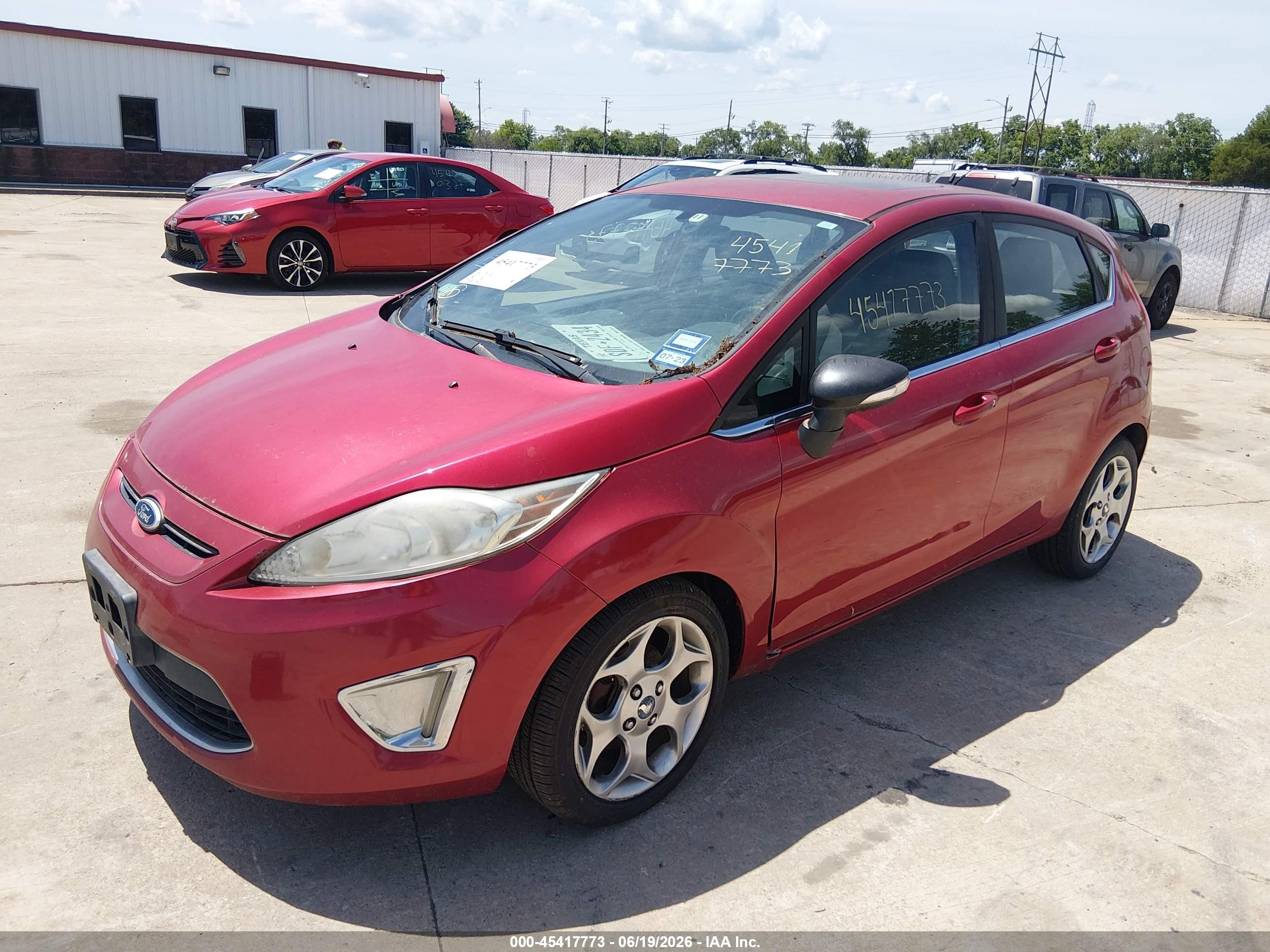 2011 Ford Fiesta Ses Red vin: 3FADP4FJ8BM128691