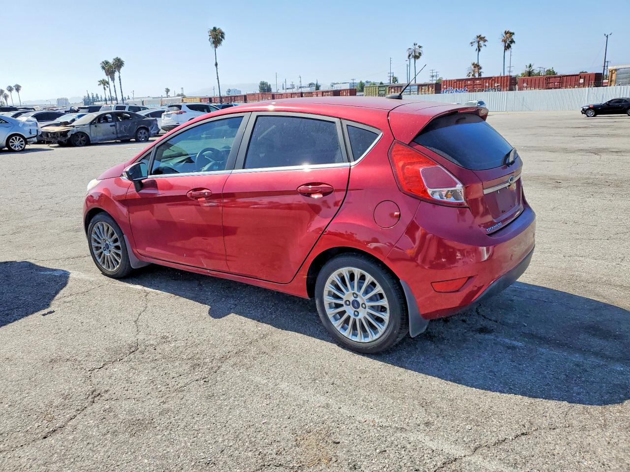 2015 Ford Fiesta Titanium Red vin: 3FADP4FJ8FM220566