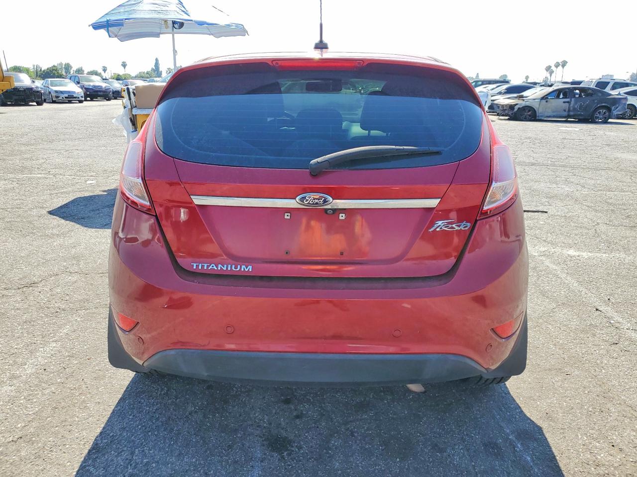2015 Ford Fiesta Titanium Red vin: 3FADP4FJ8FM220566