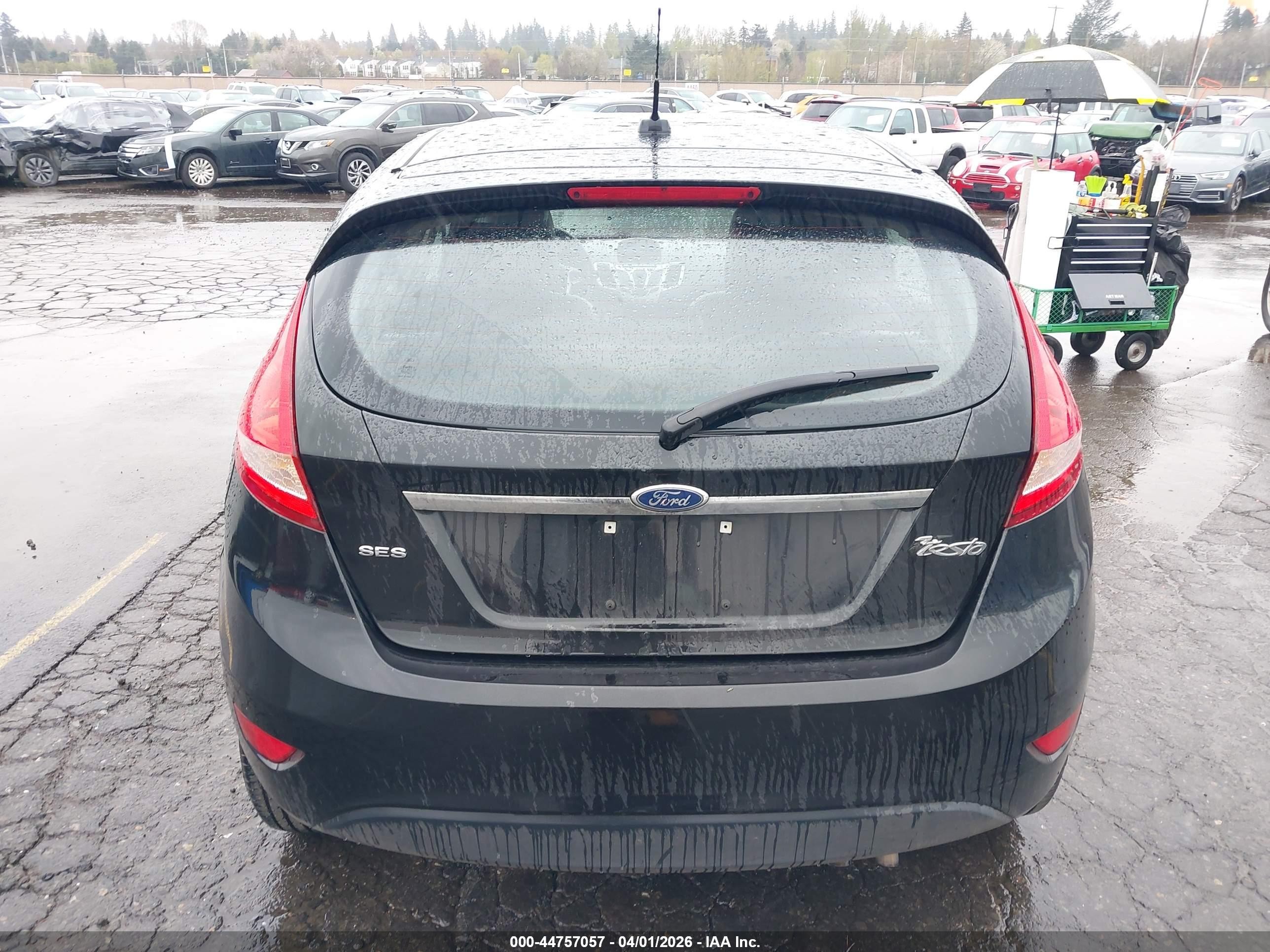 2011 Ford Fiesta Ses Black vin: 3FADP4FJ9BM132877