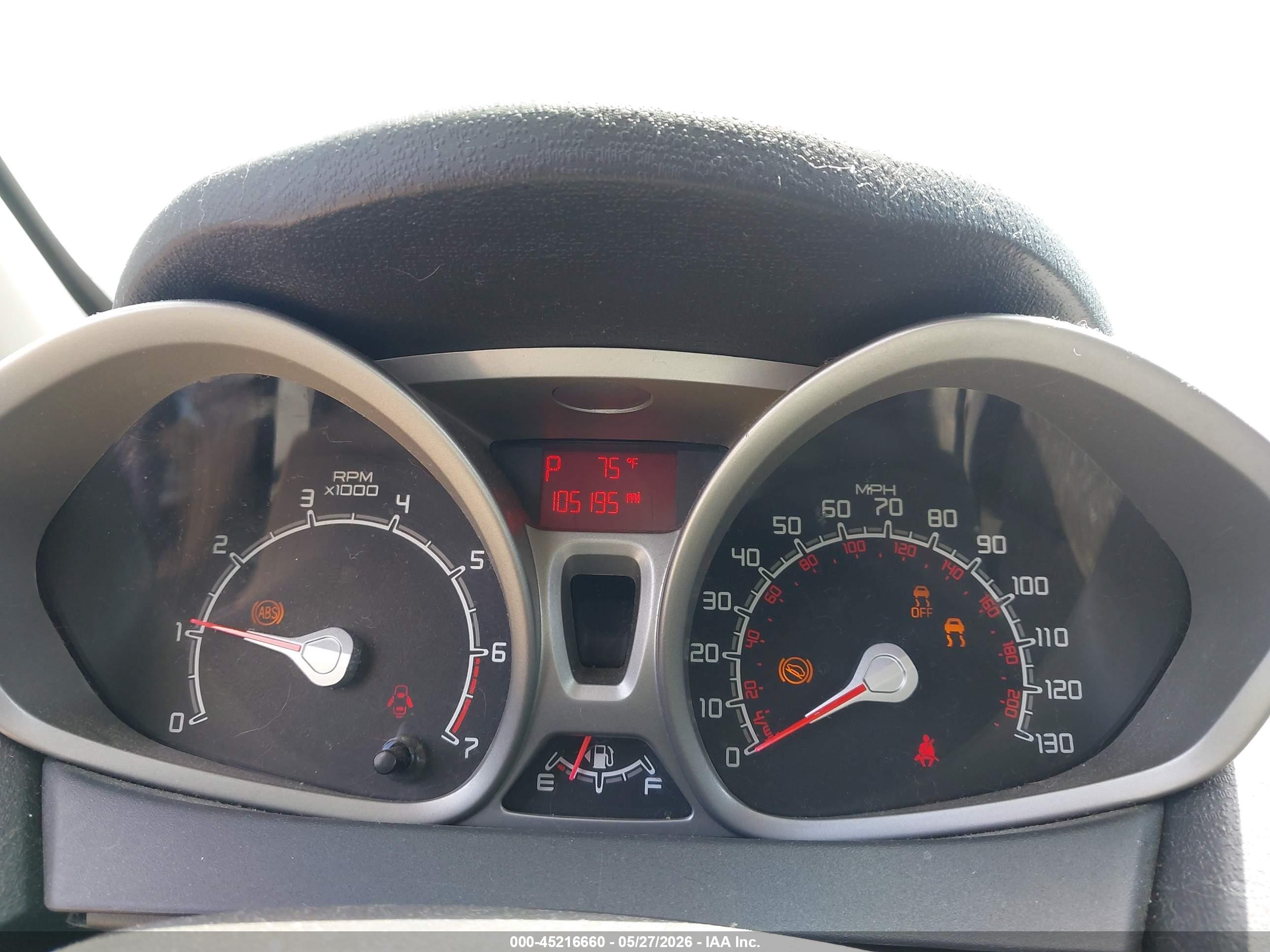 2012 Ford Fiesta Ses Black vin: 3FADP4FJ9CM194930