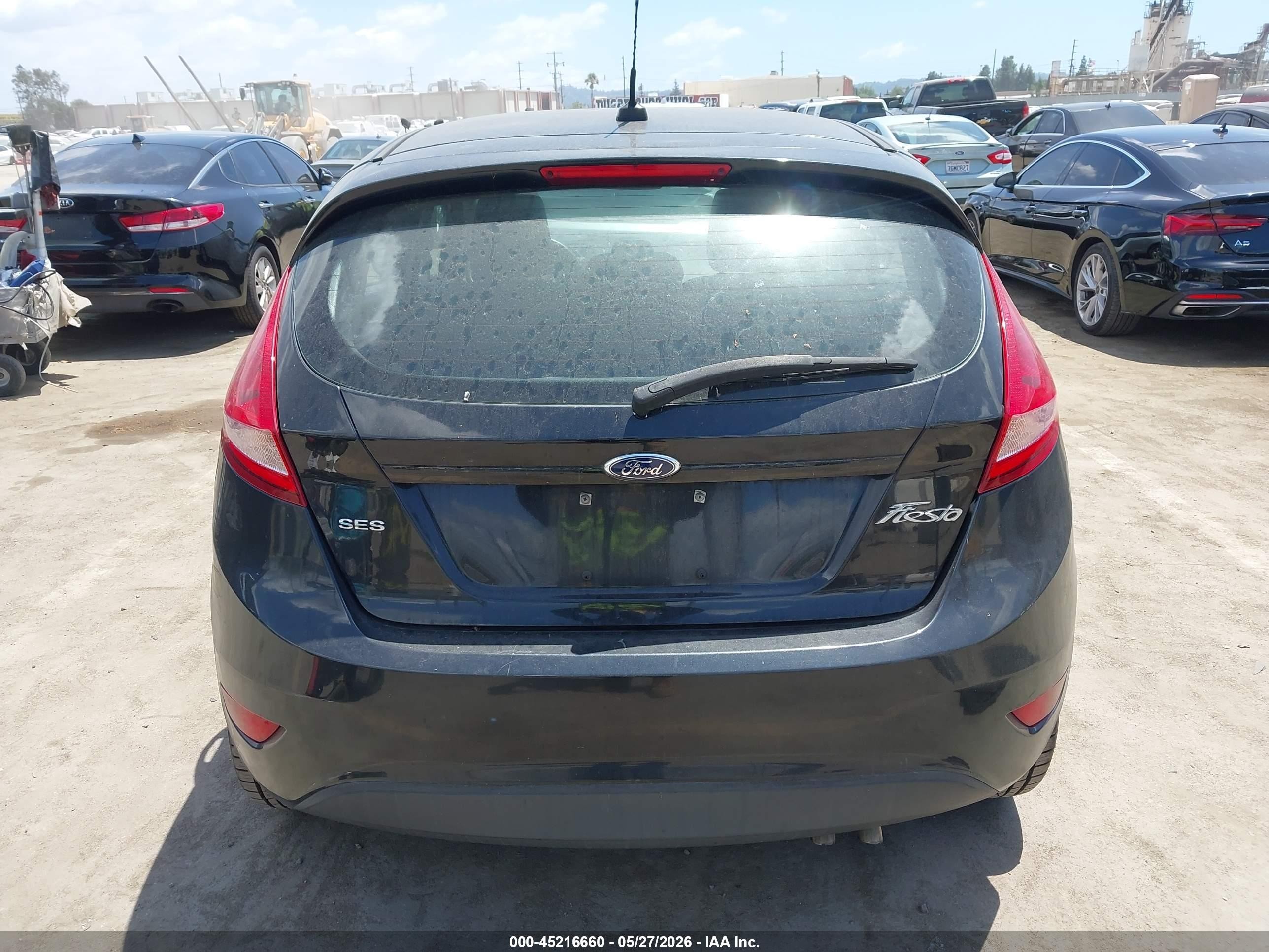 2012 Ford Fiesta Ses Black vin: 3FADP4FJ9CM194930
