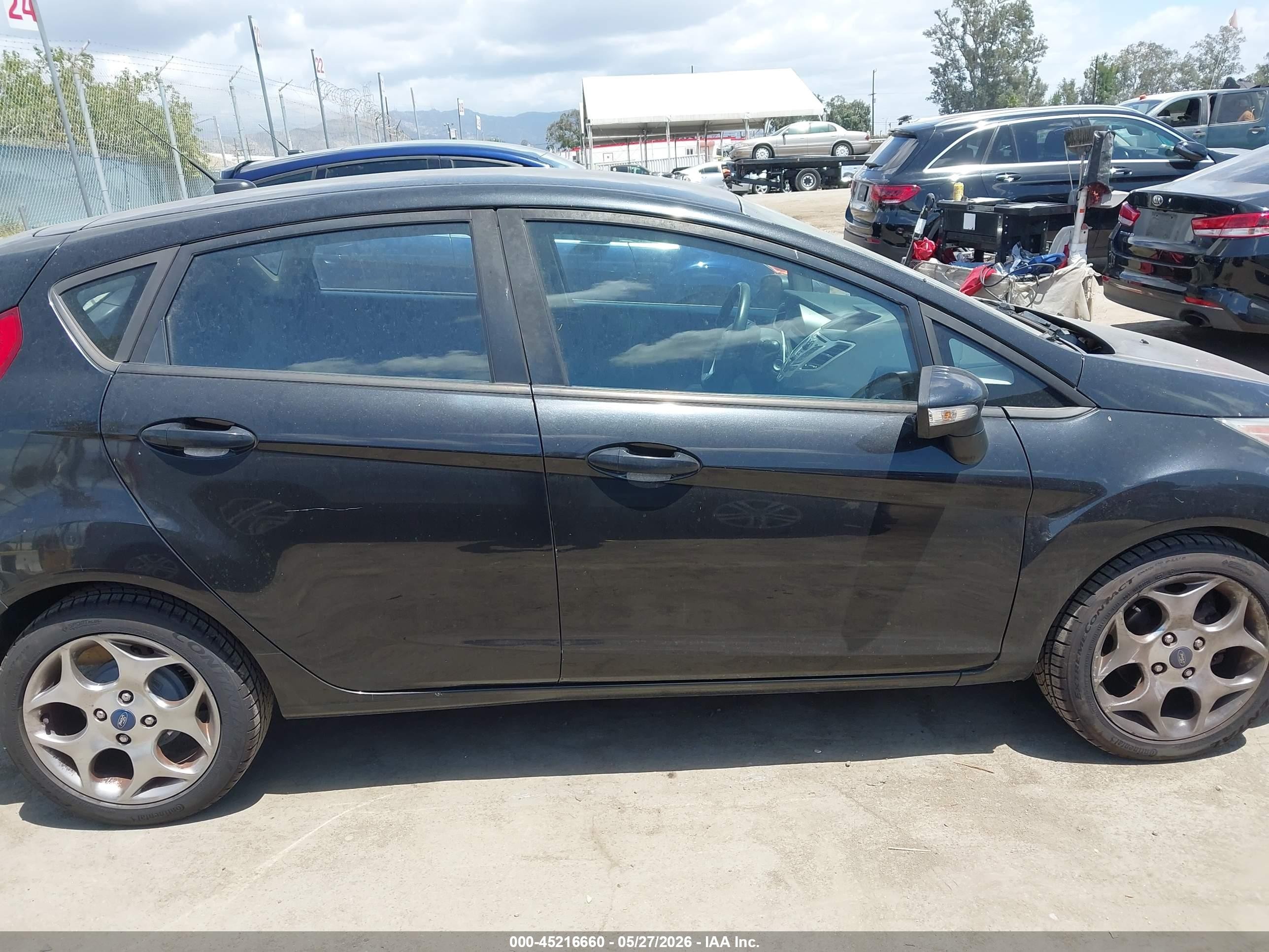2012 Ford Fiesta Ses Black vin: 3FADP4FJ9CM194930