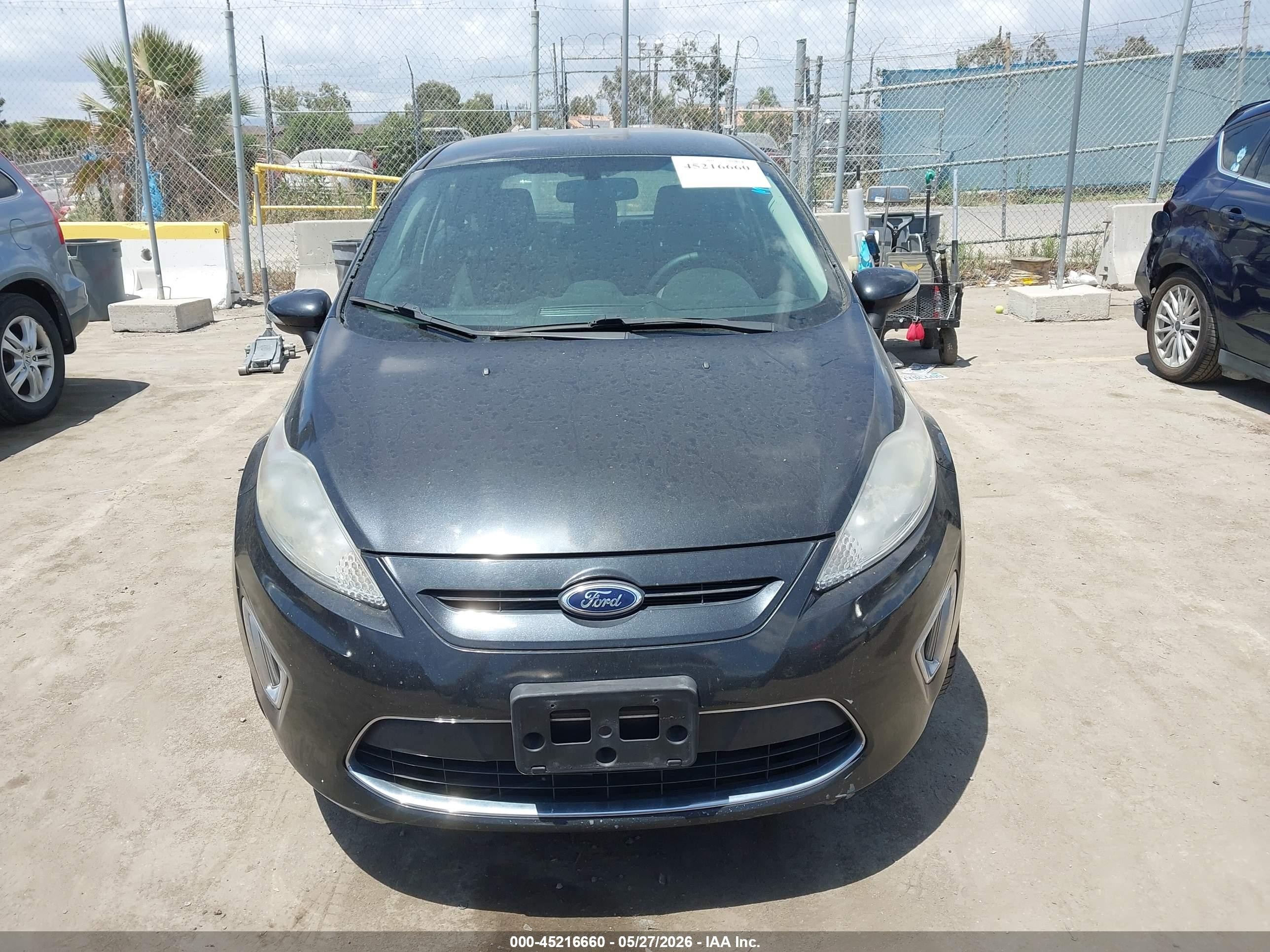 2012 Ford Fiesta Ses Black vin: 3FADP4FJ9CM194930