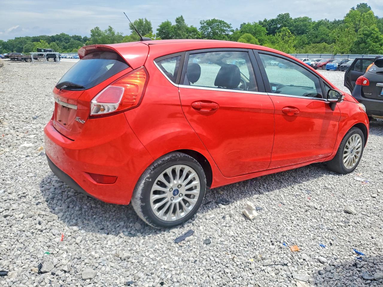 2014 Ford Fiesta Titanium Red vin: 3FADP4FJ9EM103707