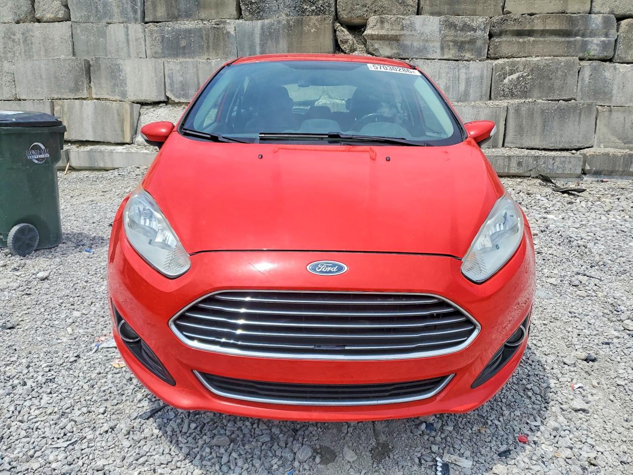 2014 Ford Fiesta Titanium Red vin: 3FADP4FJ9EM103707
