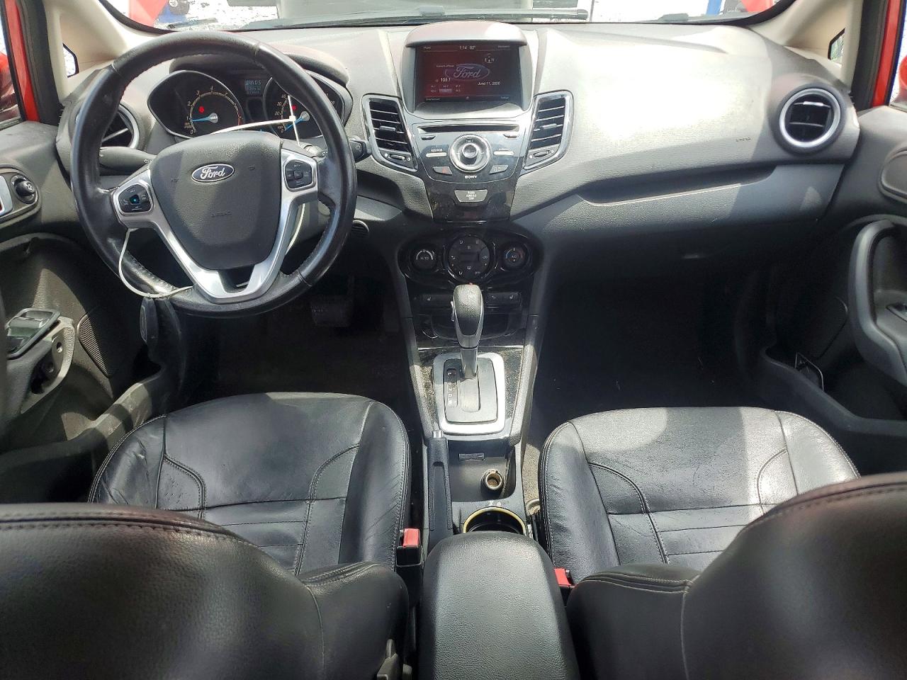 2014 Ford Fiesta Titanium Red vin: 3FADP4FJ9EM103707
