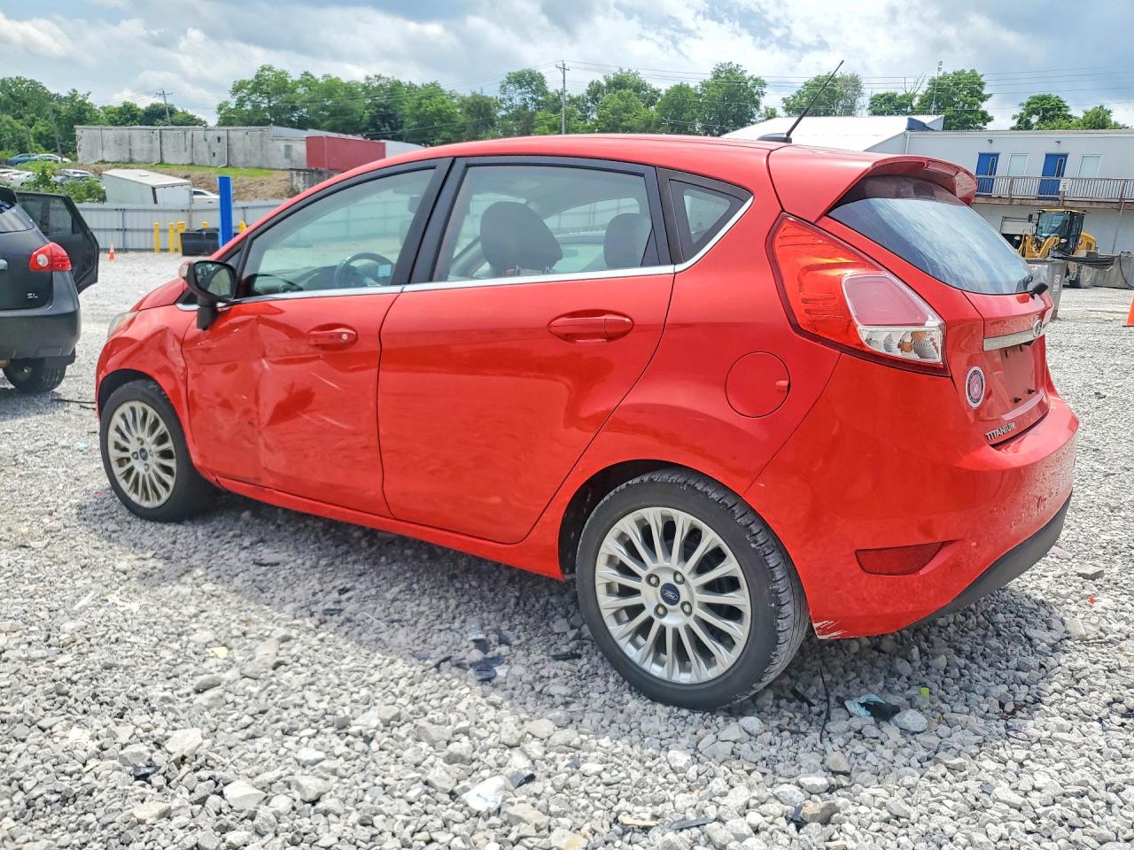 2014 Ford Fiesta Titanium Red vin: 3FADP4FJ9EM103707
