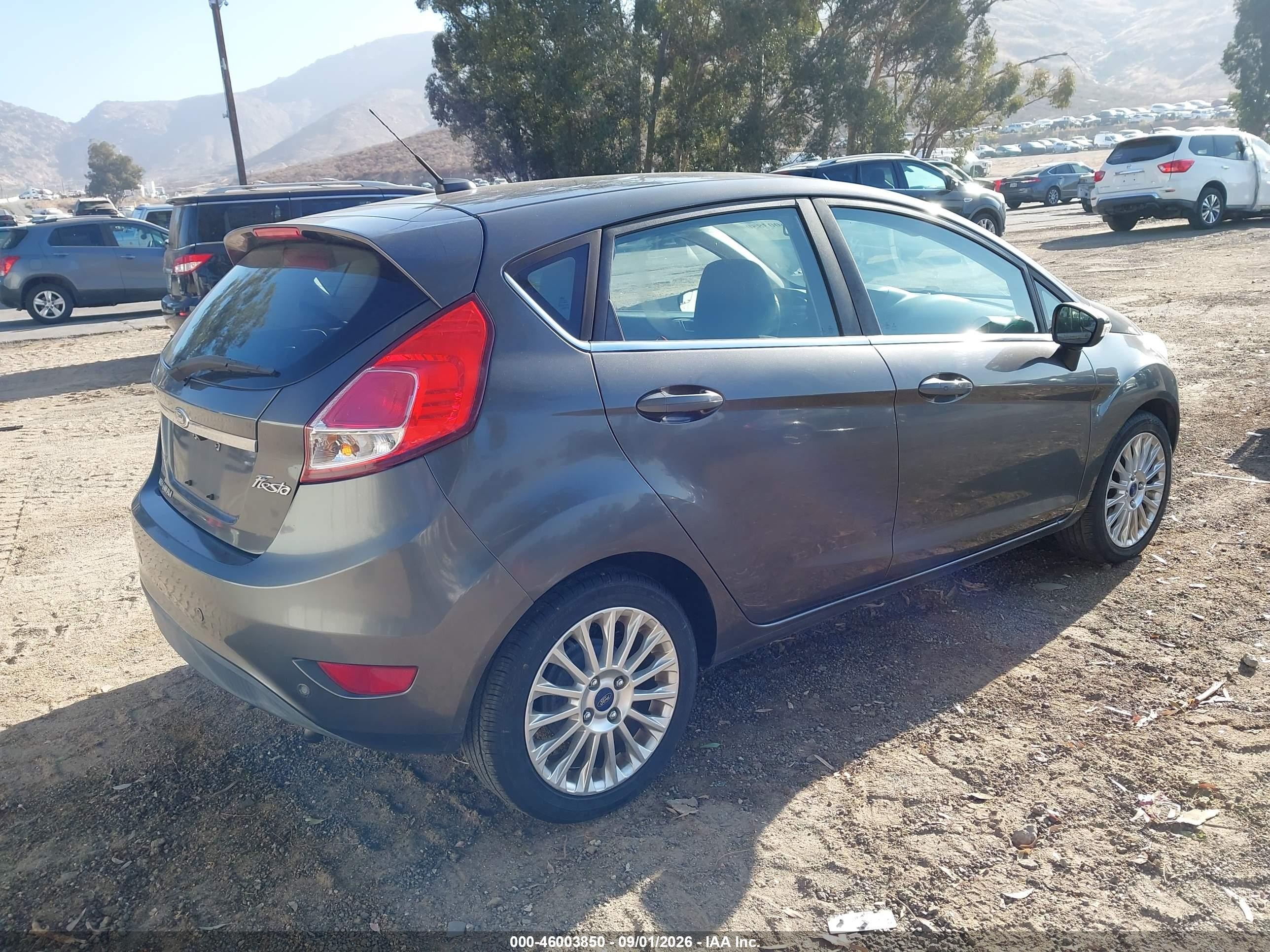 2015 Ford Fiesta Titanium Gray vin: 3FADP4FJ9FM213206
