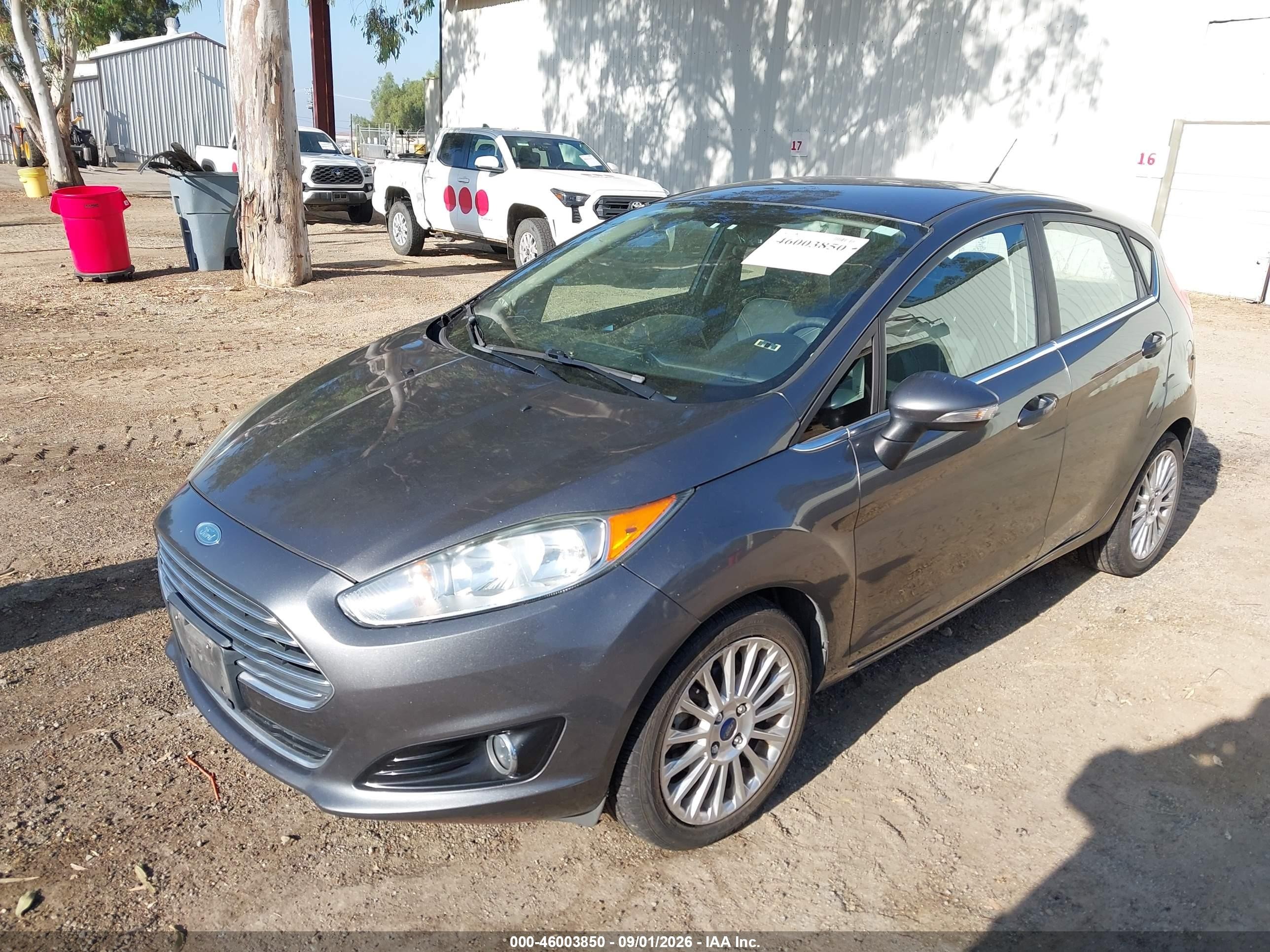 2015 Ford Fiesta Titanium Gray vin: 3FADP4FJ9FM213206