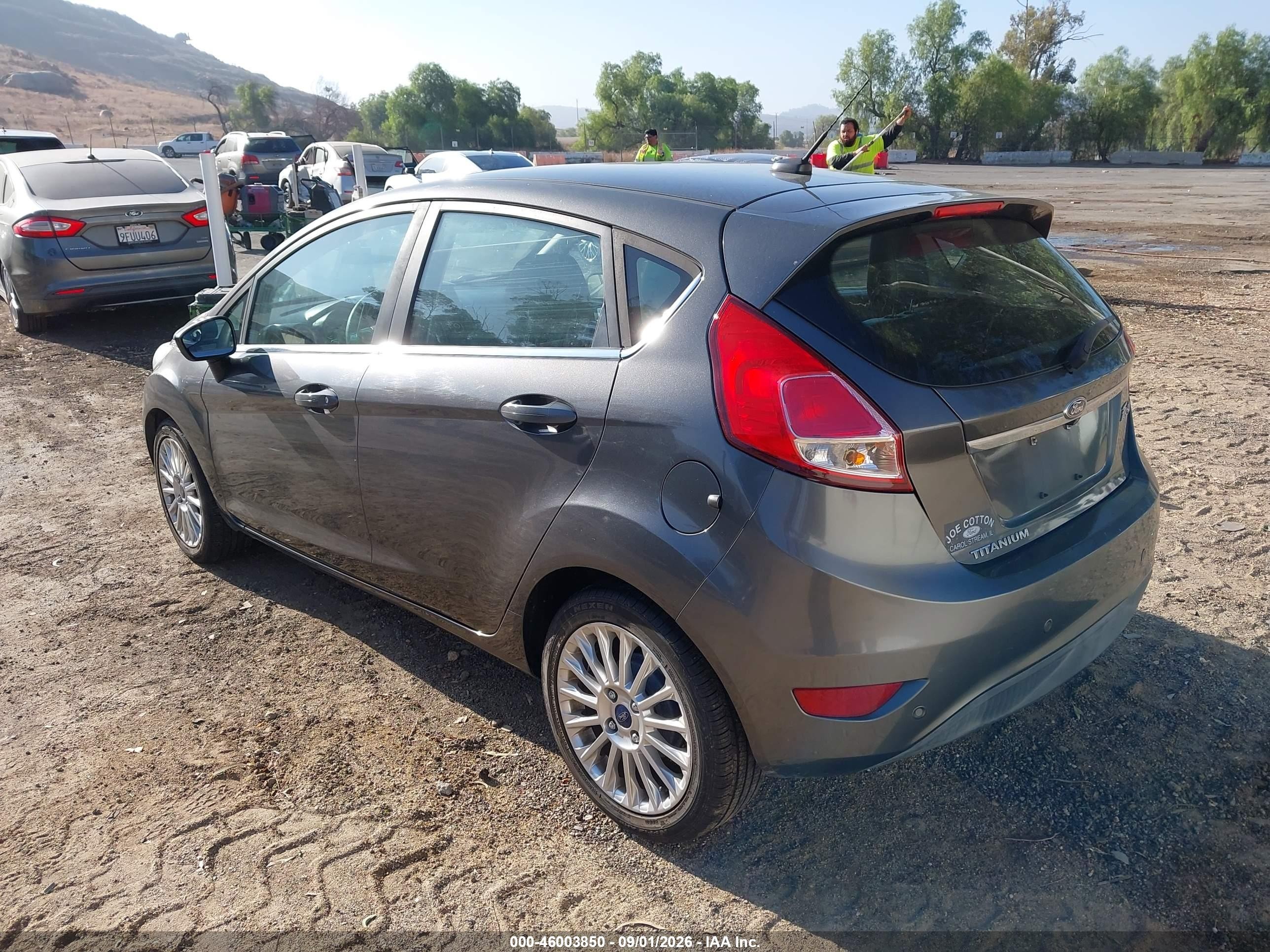 2015 Ford Fiesta Titanium Gray vin: 3FADP4FJ9FM213206