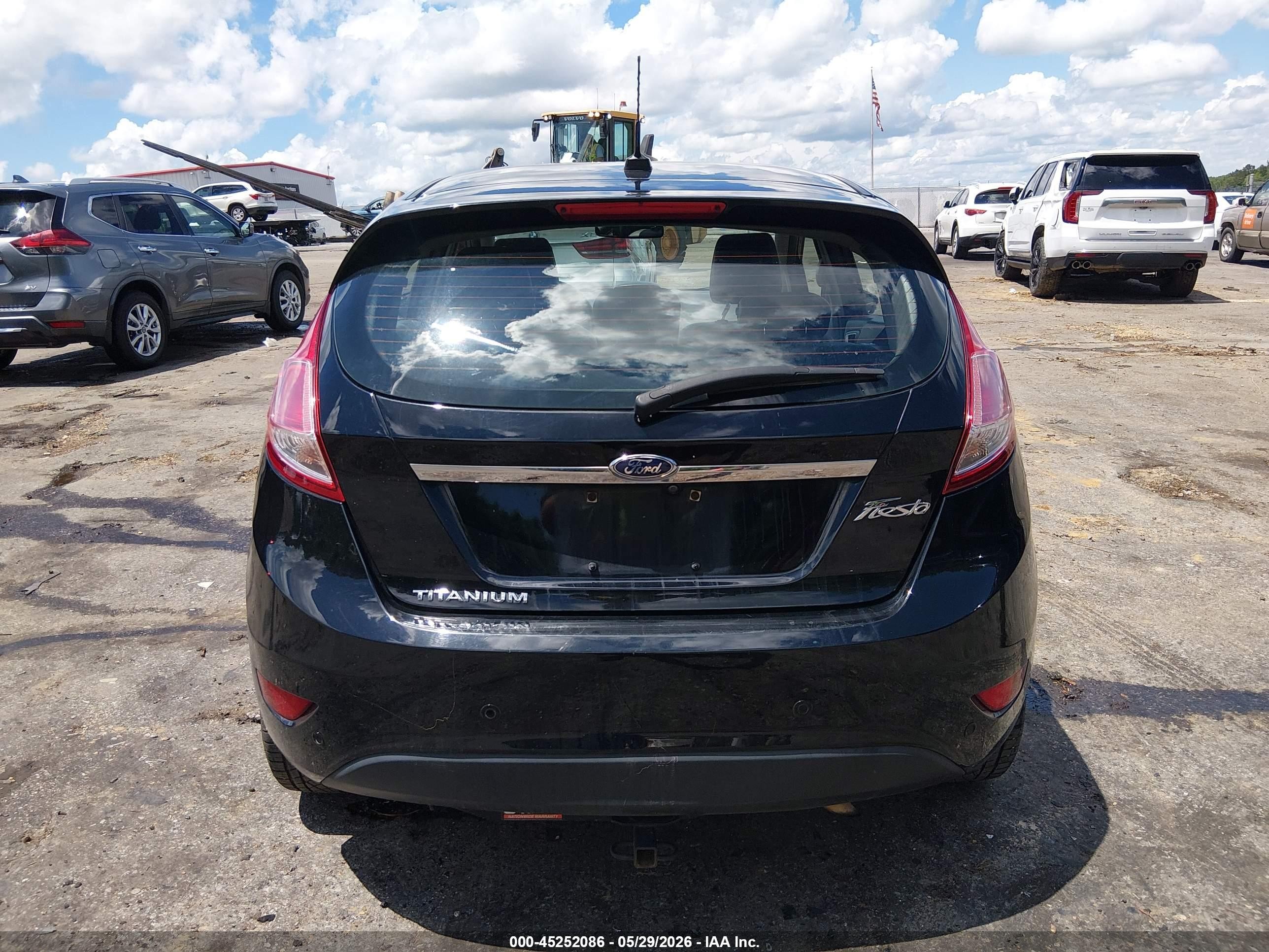 2017 Ford Fiesta Titanium Black vin: 3FADP4FJ9HM156346