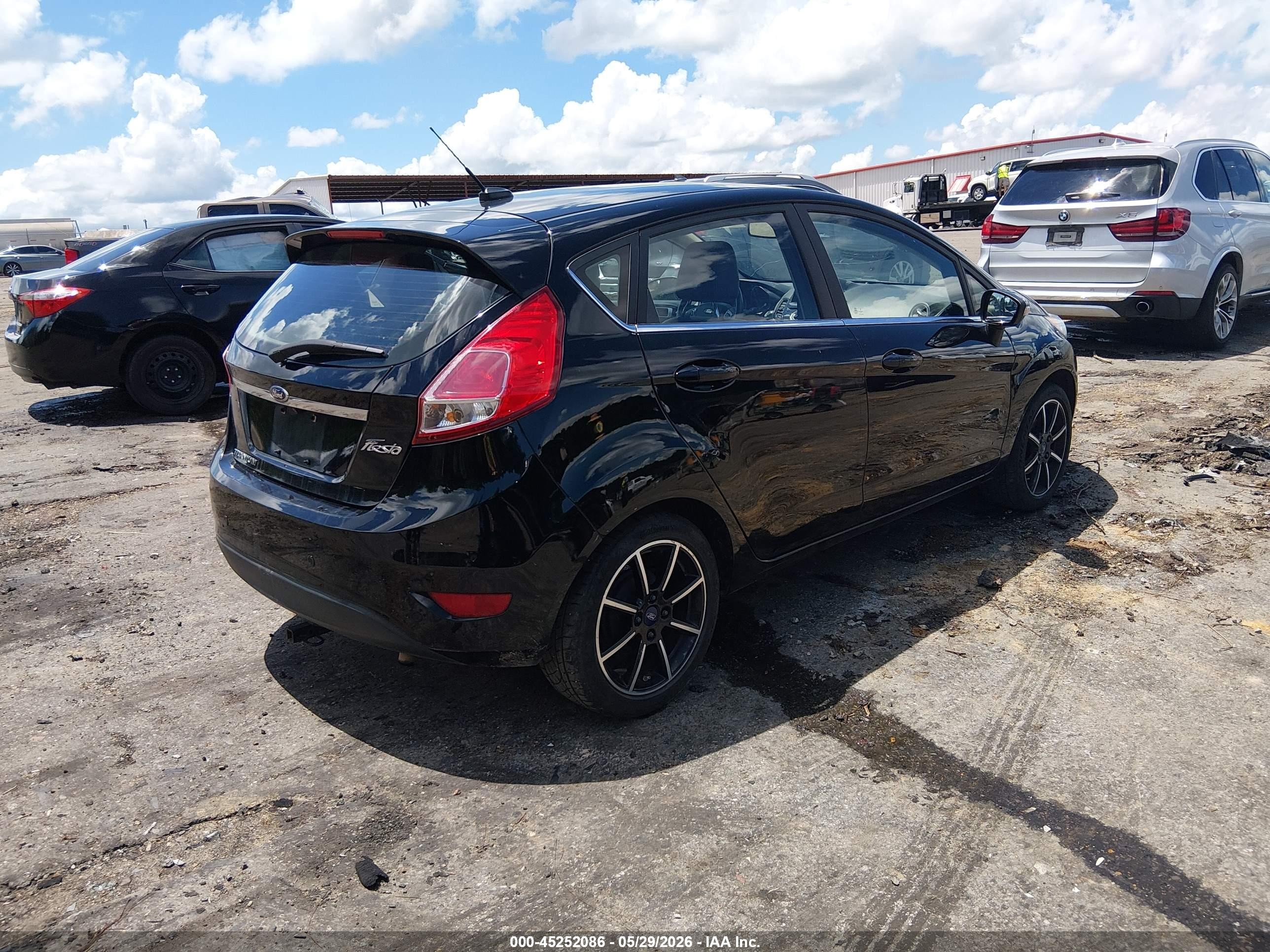 2017 Ford Fiesta Titanium Black vin: 3FADP4FJ9HM156346