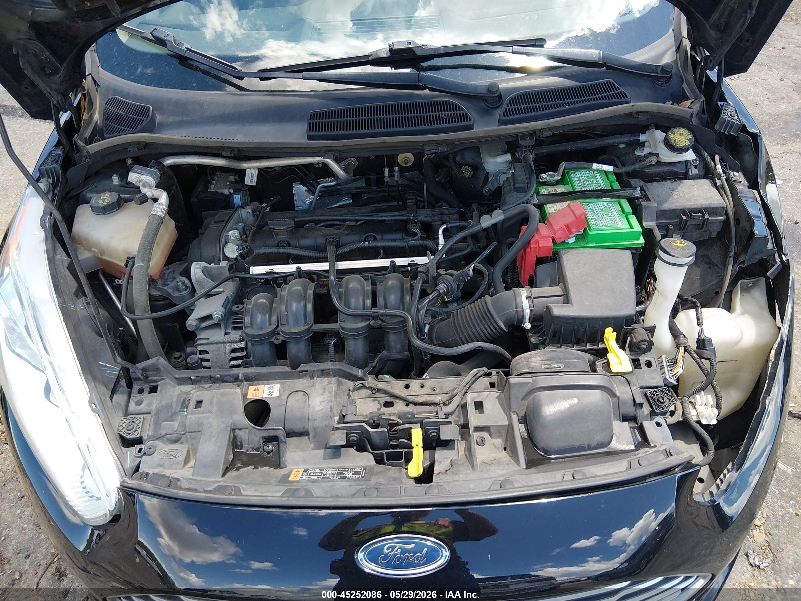 2017 Ford Fiesta Titanium Black vin: 3FADP4FJ9HM156346