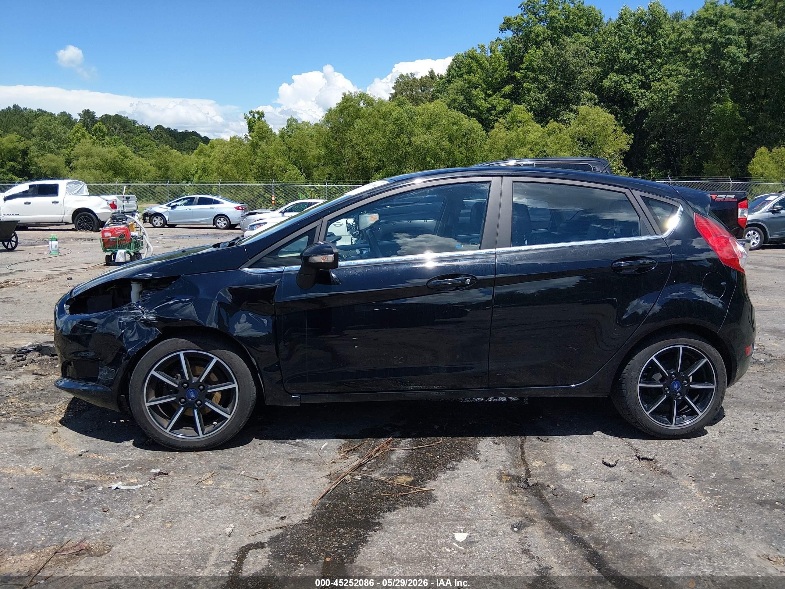 2017 Ford Fiesta Titanium Black vin: 3FADP4FJ9HM156346