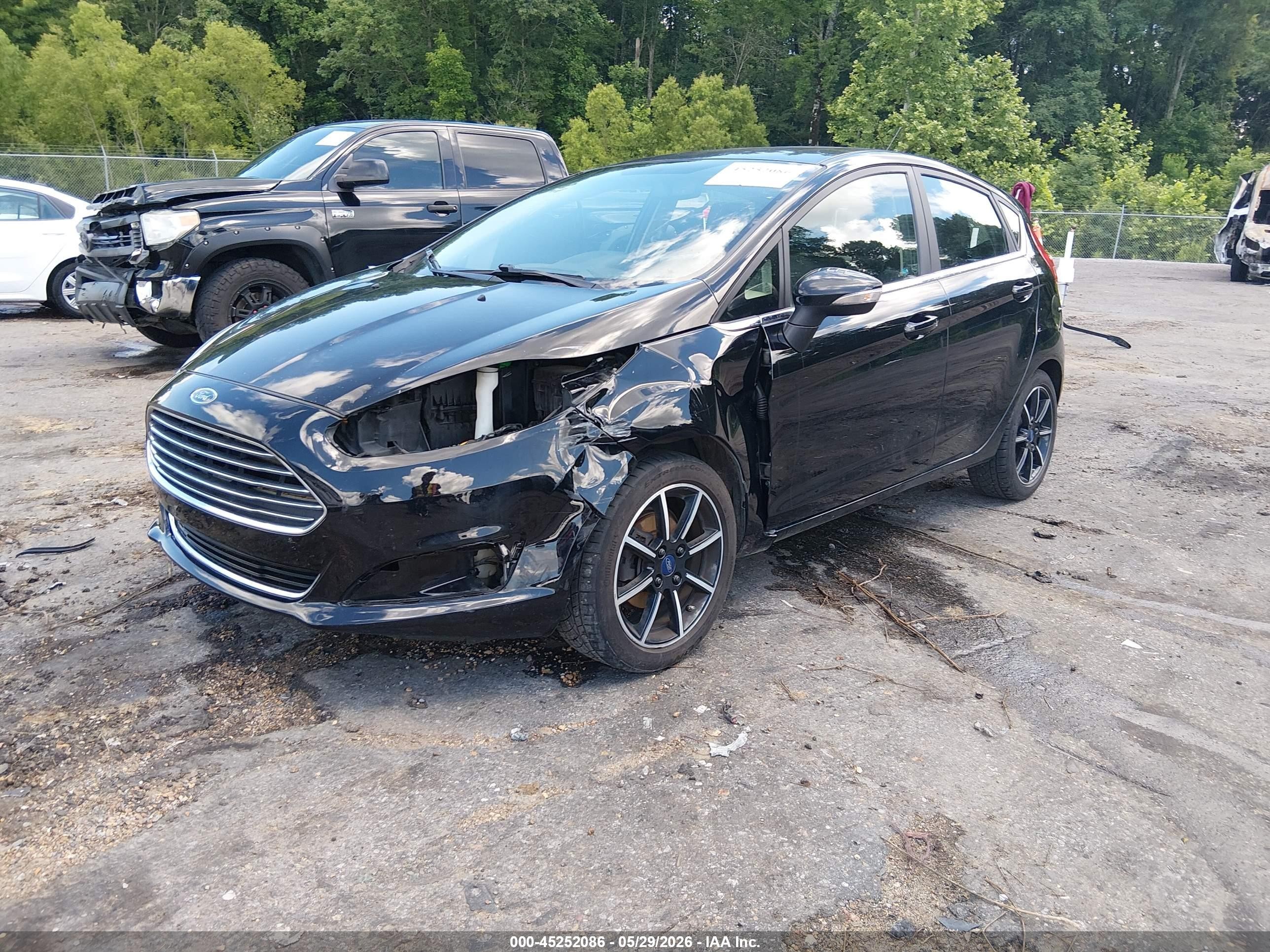 2017 Ford Fiesta Titanium Black vin: 3FADP4FJ9HM156346