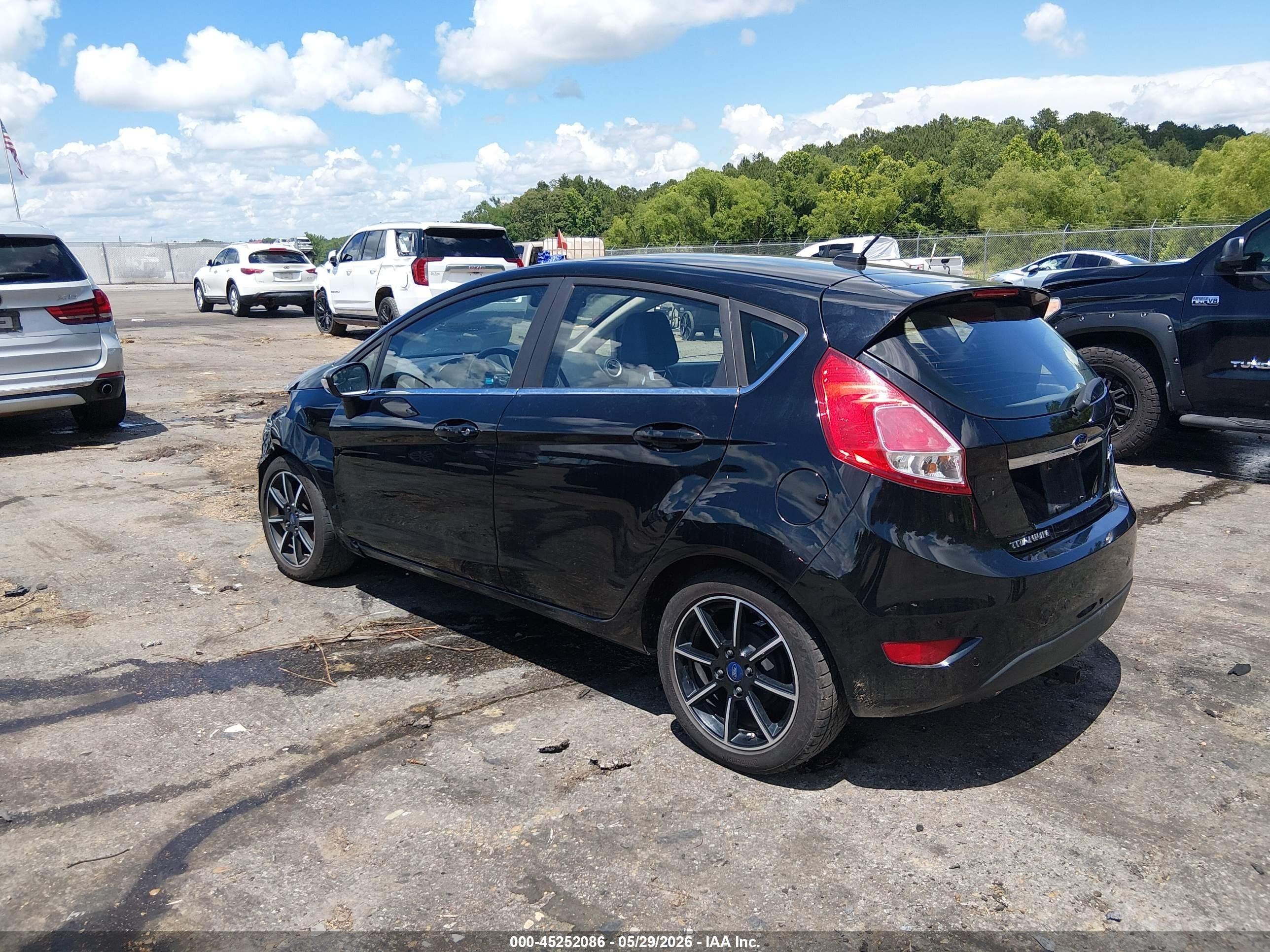 2017 Ford Fiesta Titanium Black vin: 3FADP4FJ9HM156346
