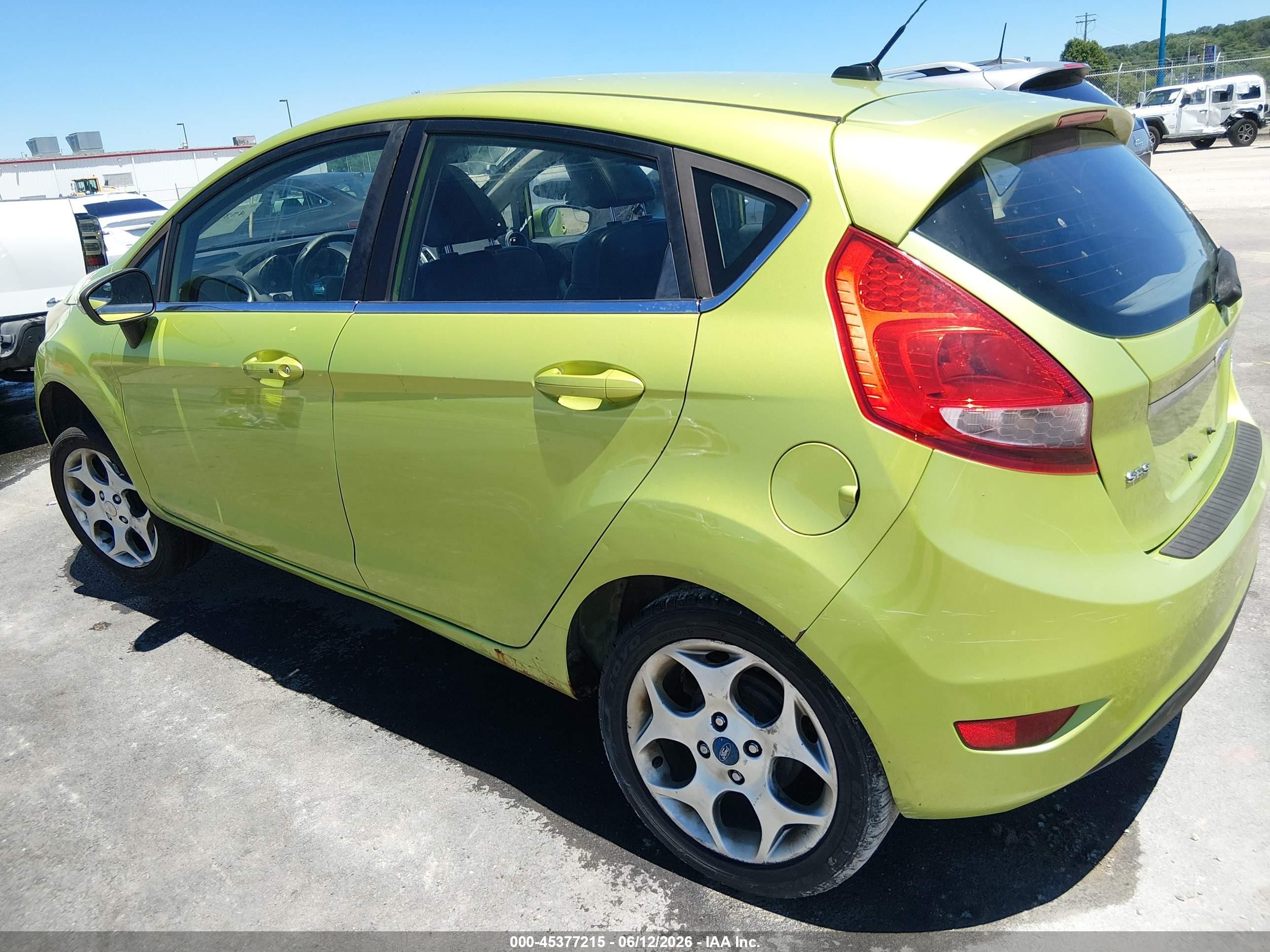 2011 Ford Fiesta Ses Green vin: 3FADP4FJXBM132516
