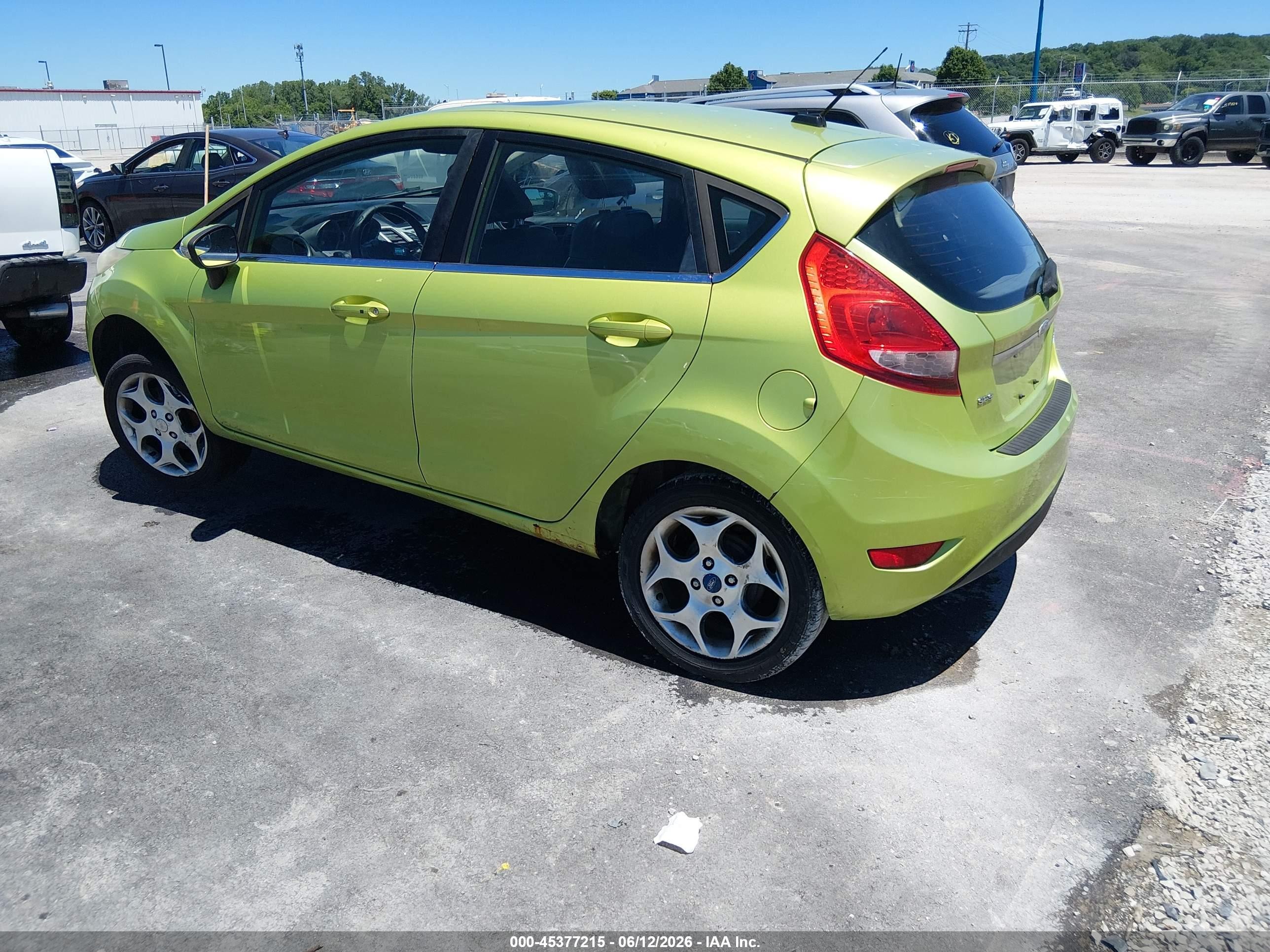 2011 Ford Fiesta Ses Green vin: 3FADP4FJXBM132516