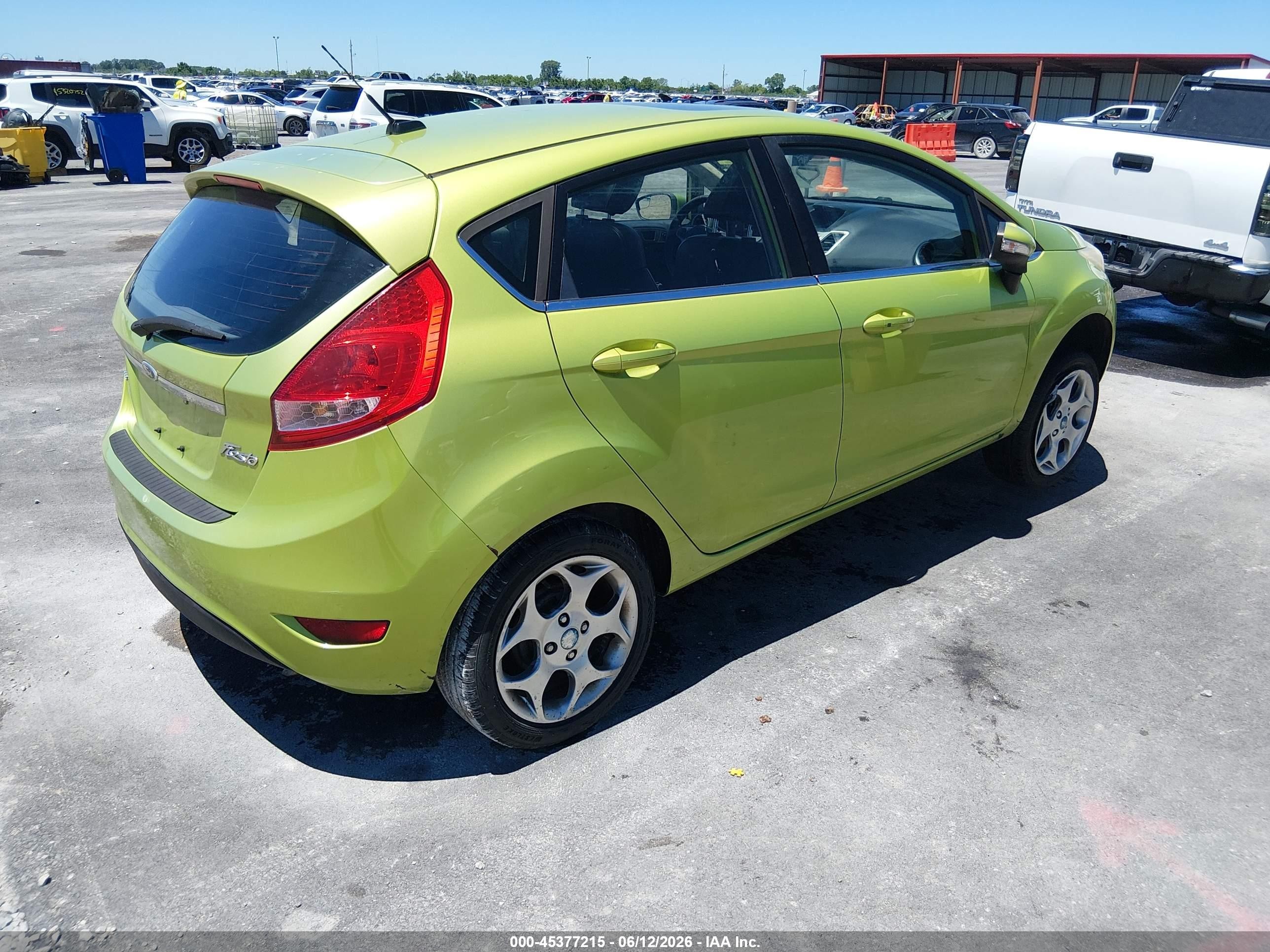 2011 Ford Fiesta Ses Green vin: 3FADP4FJXBM132516