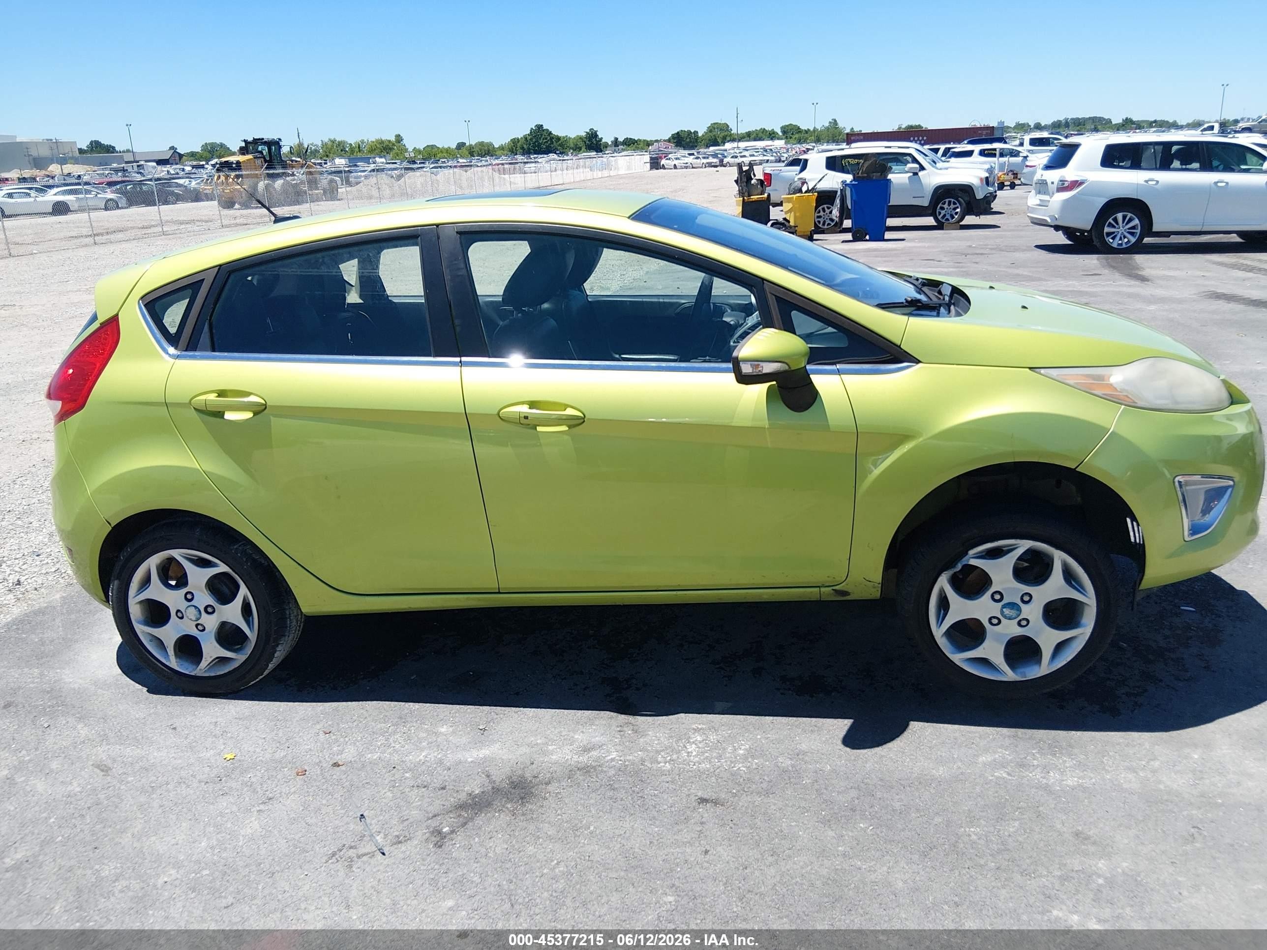 2011 Ford Fiesta Ses Green vin: 3FADP4FJXBM132516