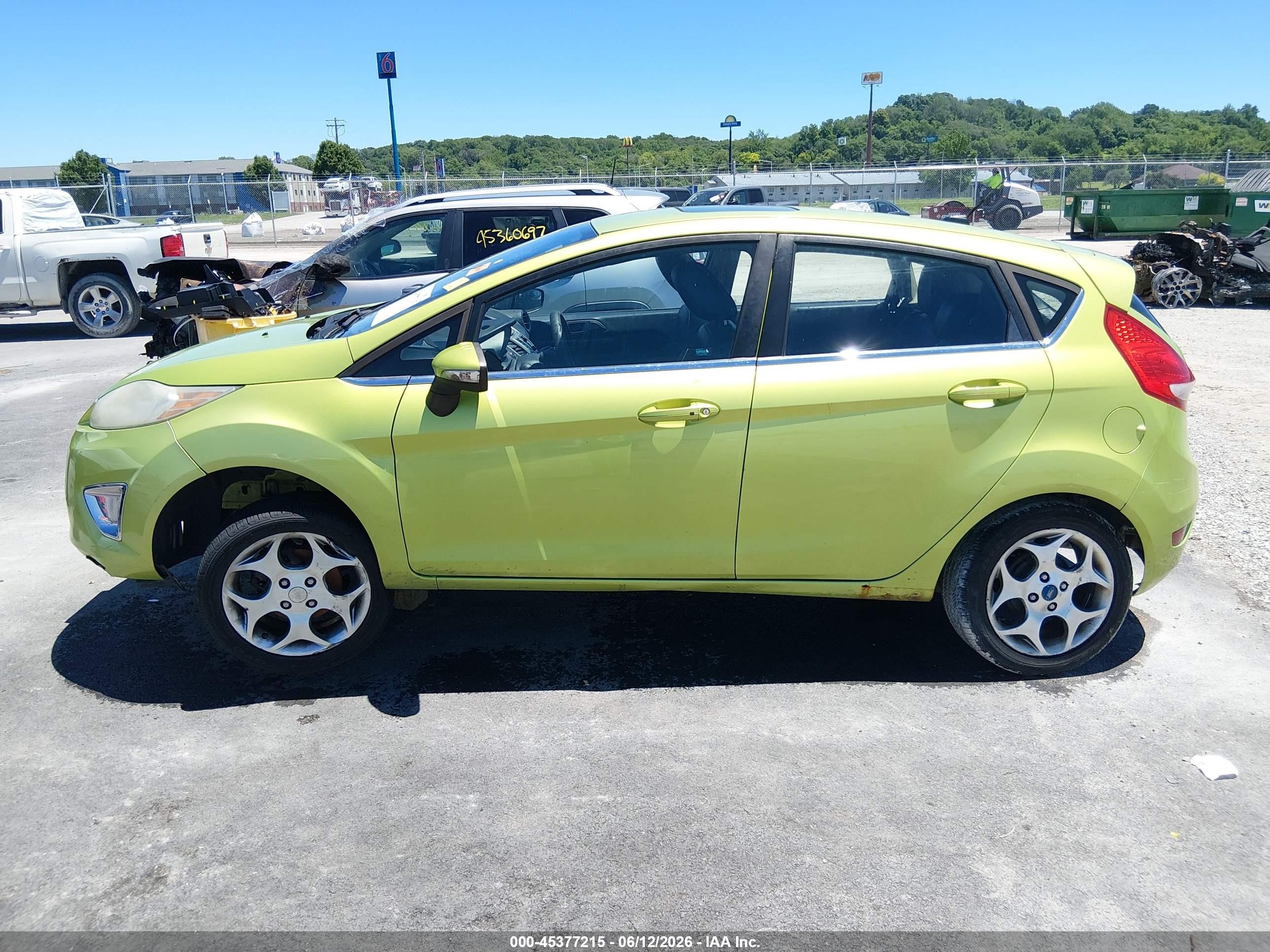 2011 Ford Fiesta Ses Green vin: 3FADP4FJXBM132516