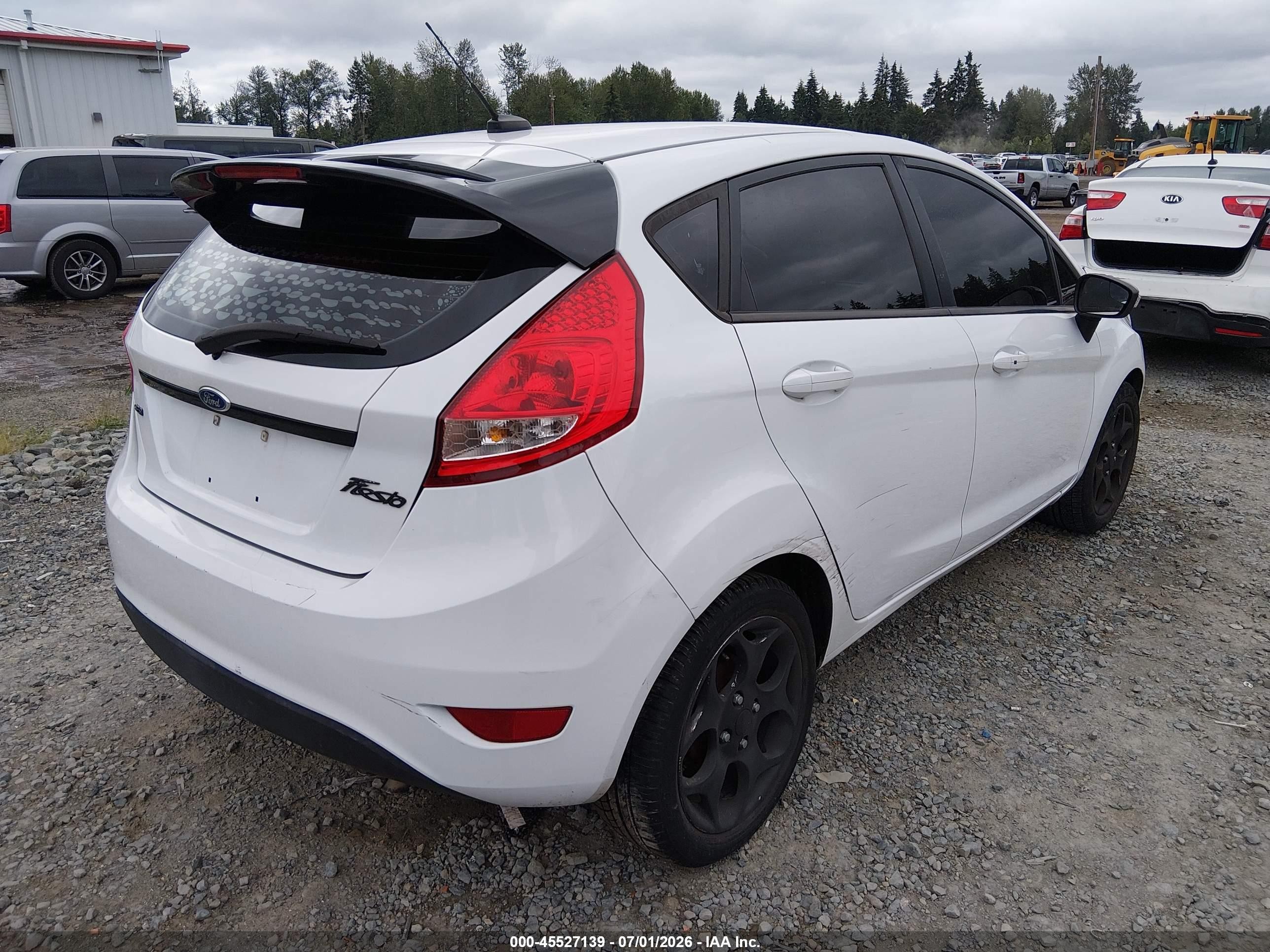 2012 Ford Fiesta Ses White vin: 3FADP4FJXCM159765