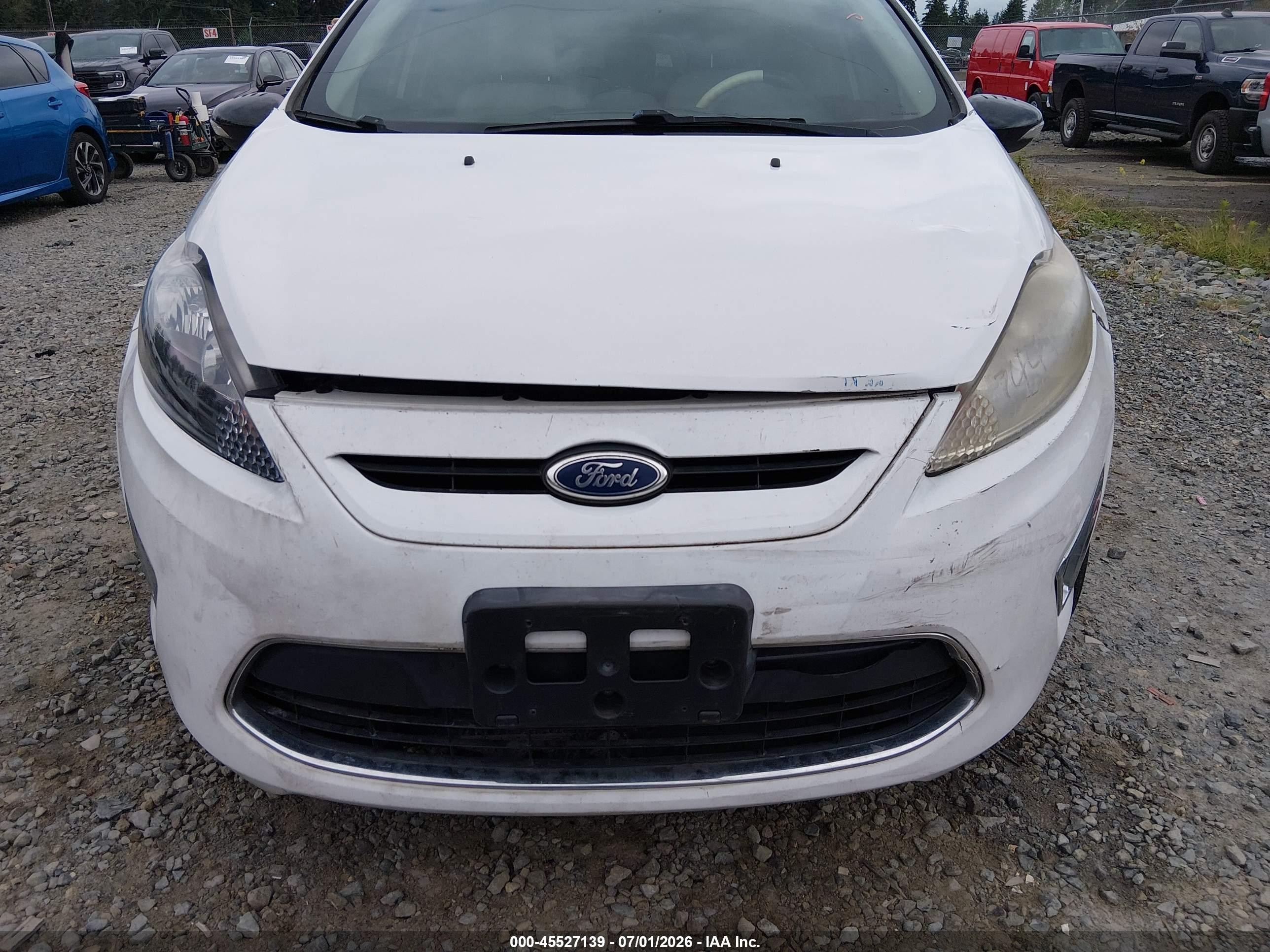 2012 Ford Fiesta Ses White vin: 3FADP4FJXCM159765