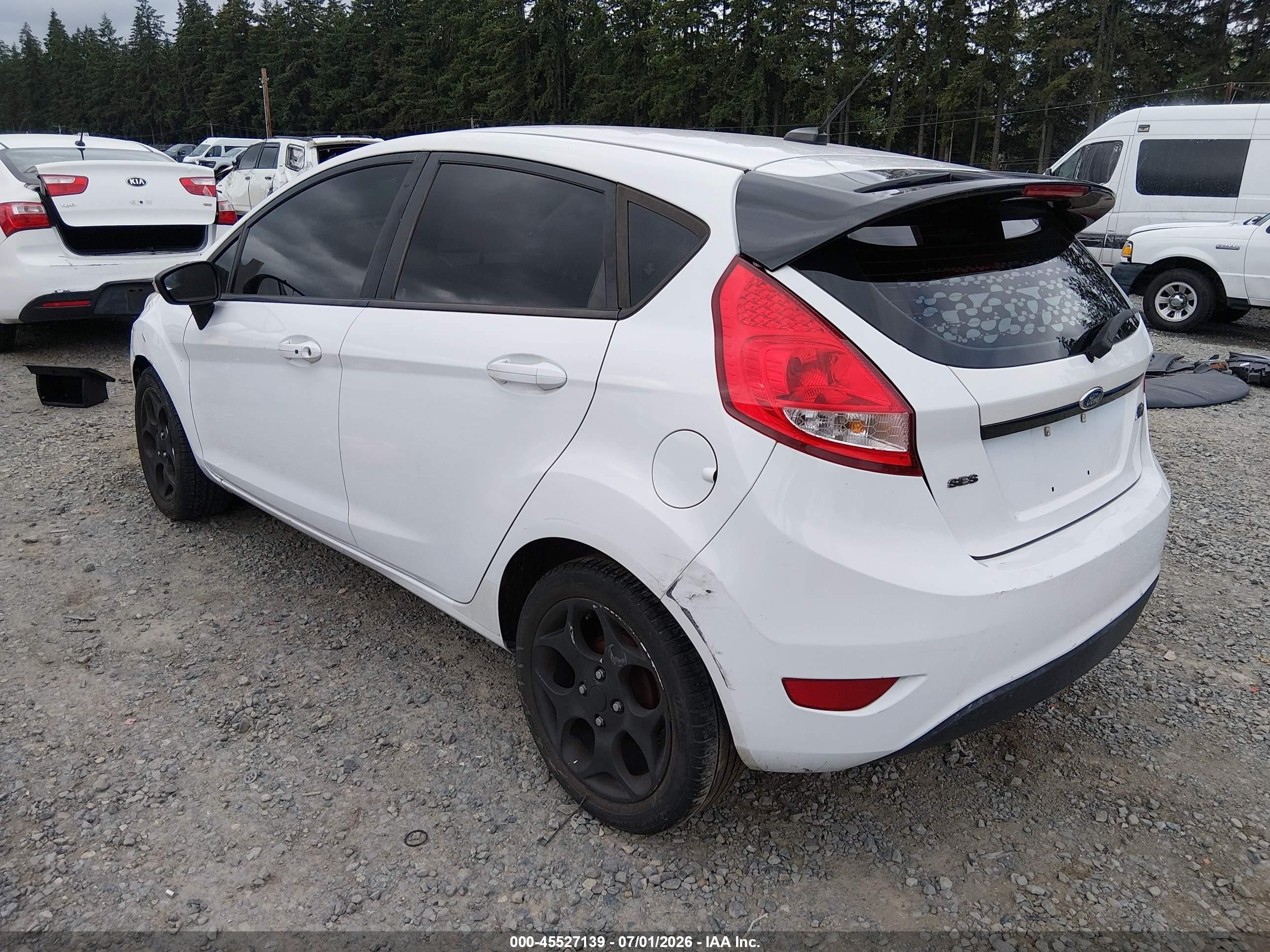 2012 Ford Fiesta Ses White vin: 3FADP4FJXCM159765