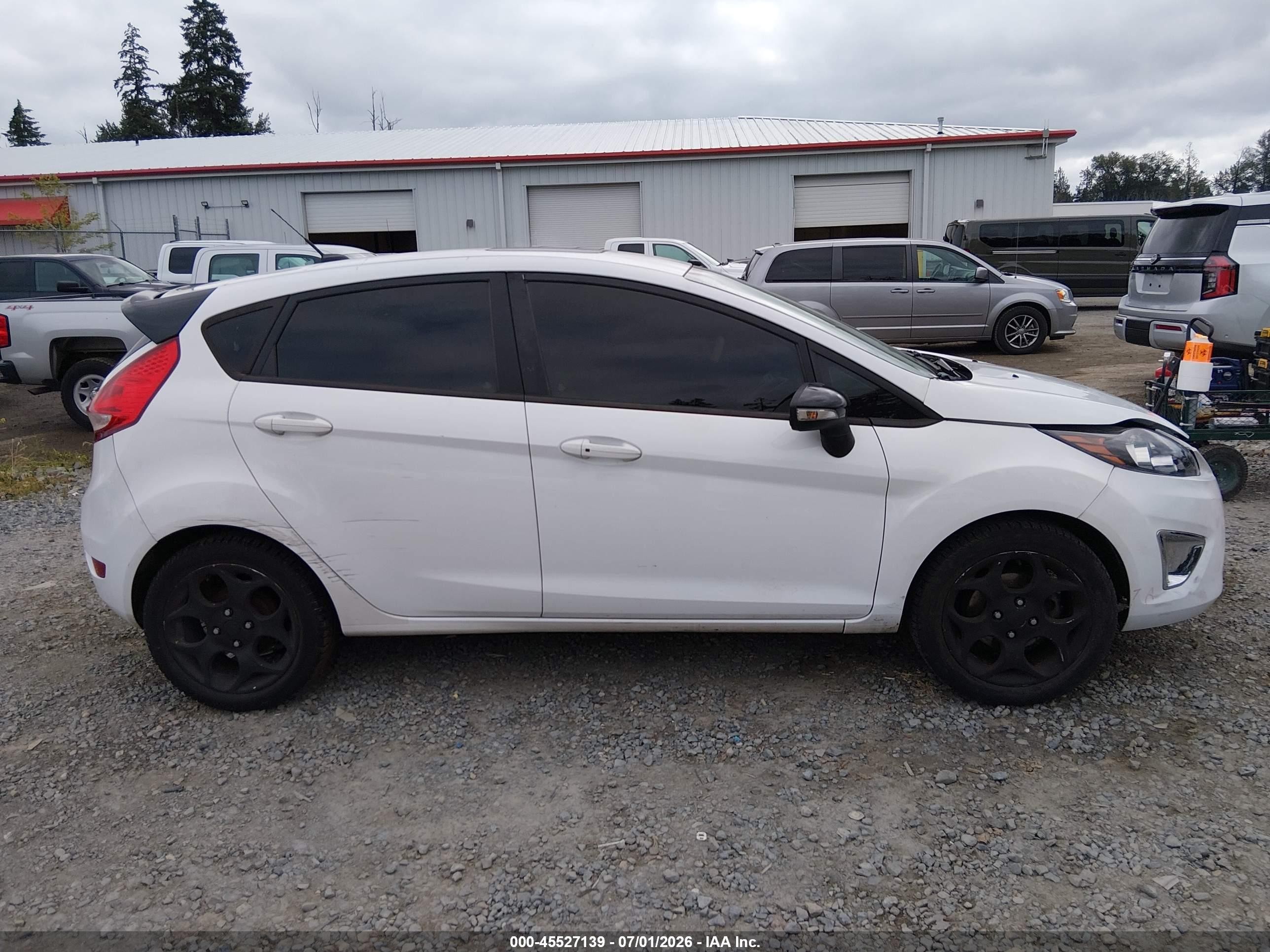 2012 Ford Fiesta Ses White vin: 3FADP4FJXCM159765
